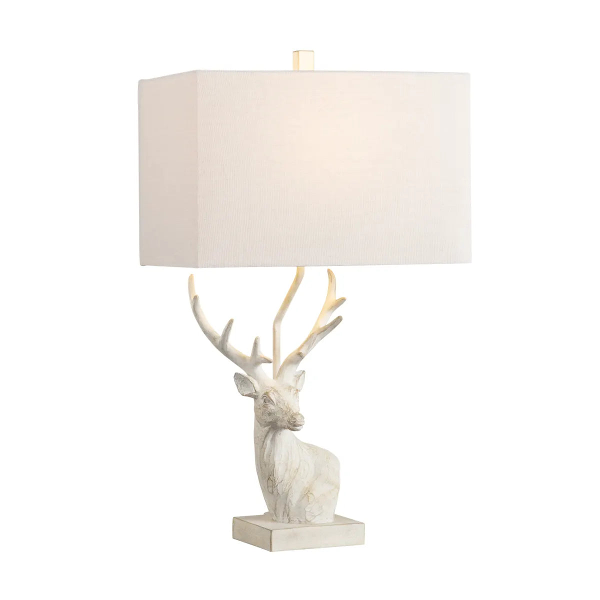 White Buck Table Lamps (2-Pack), Rustic