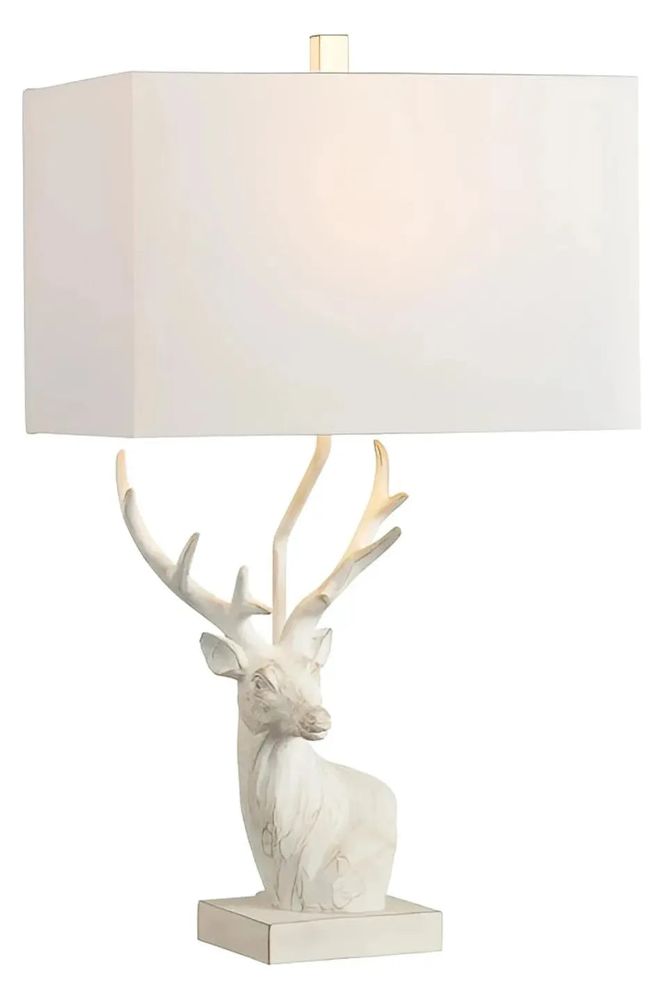 White Buck Table Lamps (2-Pack), Rustic