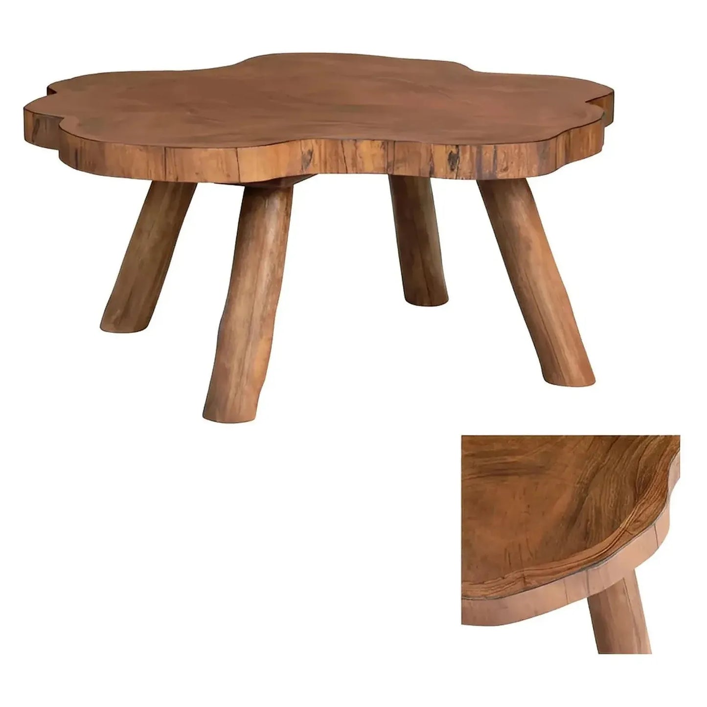 Ashfield Natural Edge Cocktail or Coffee Table