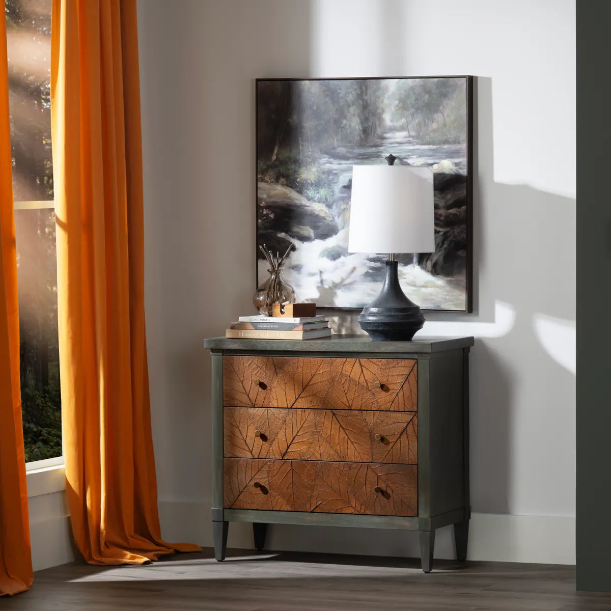 Kennebunk Painted Nightstands (2-Pack), Wood, Rustic, solid wood craftsmanship, distressed wood texture