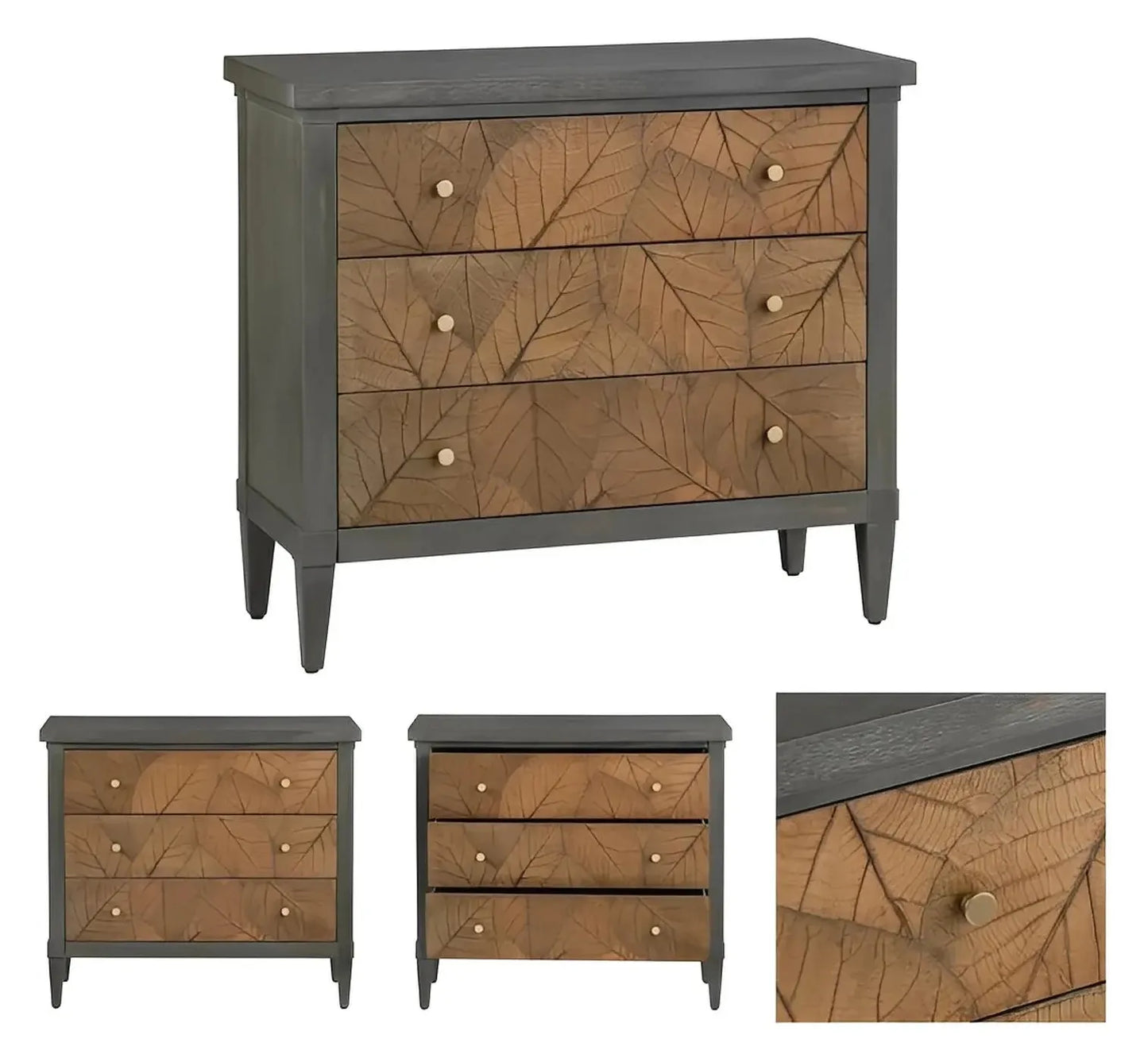 Kennebunk Painted Nightstands (2-Pack), Wood, Rustic, solid wood craftsmanship, distressed wood texture