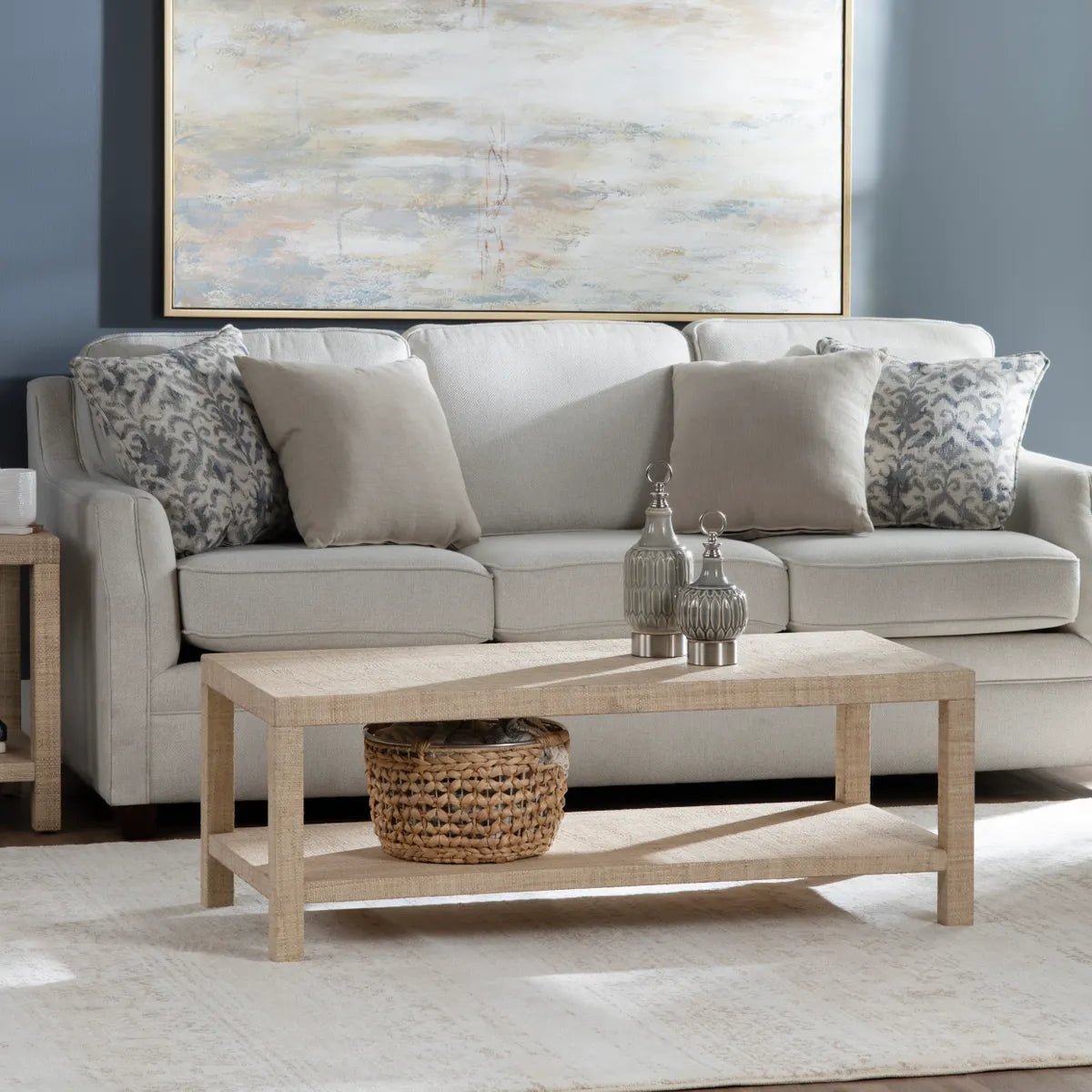 Brighton Woven Finish Cocktail or Coffee Table
