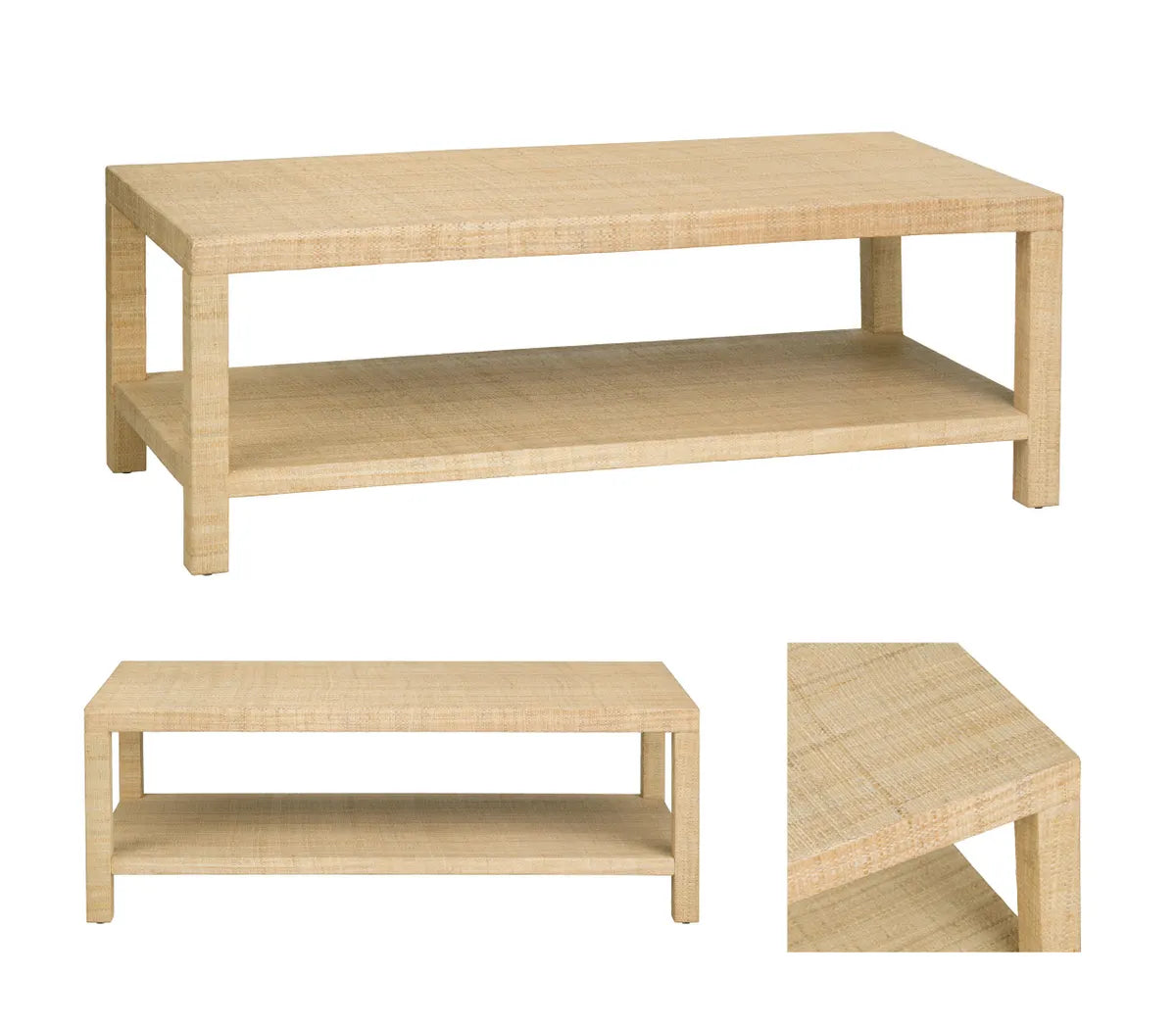 Brighton Woven Finish Cocktail or Coffee Table