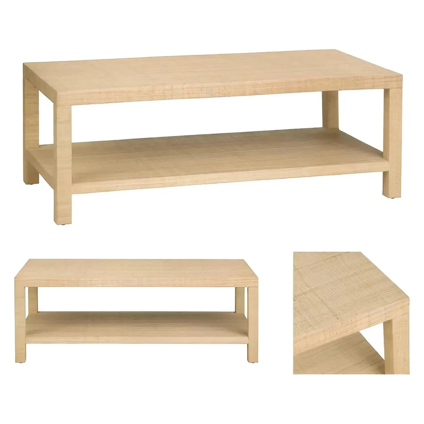 Brighton Woven Finish Cocktail or Coffee Table