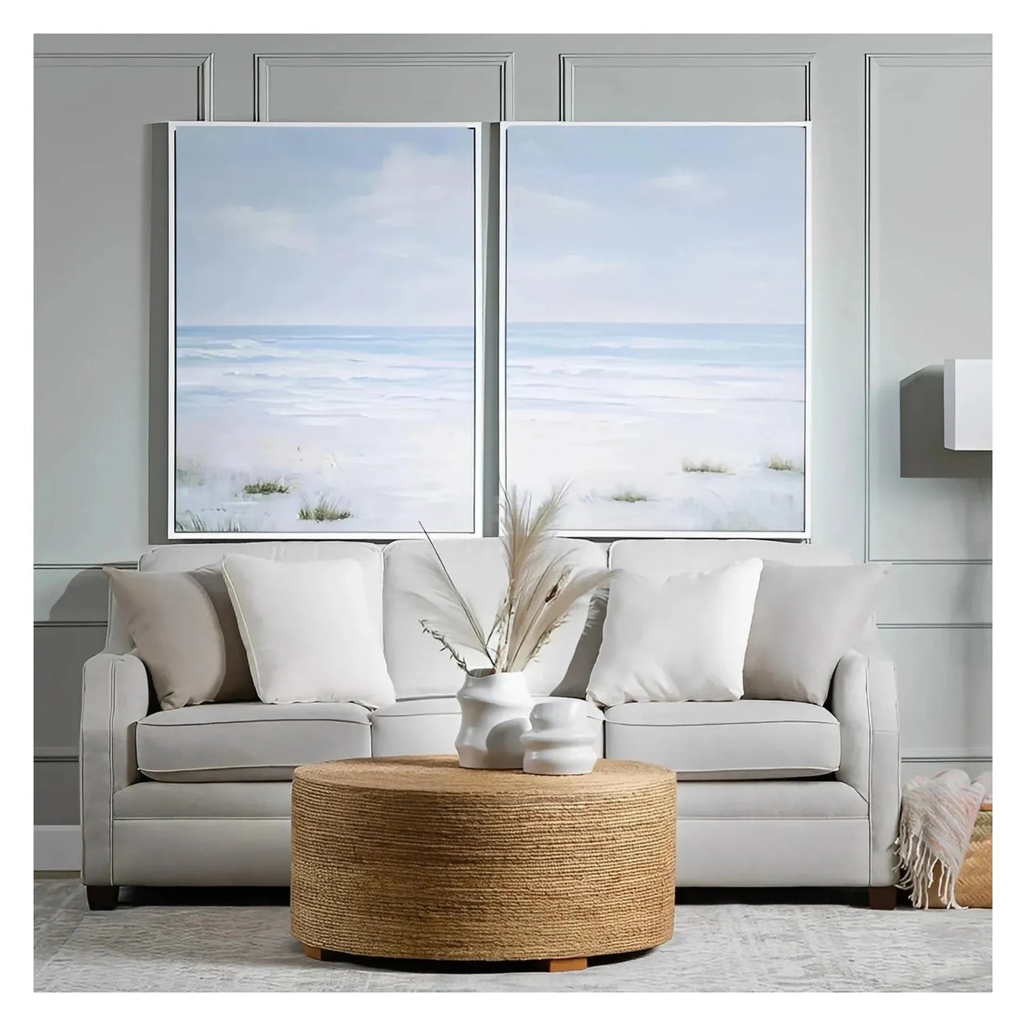 Caribbean Islands Banana Rope Cocktail or Coffee Table