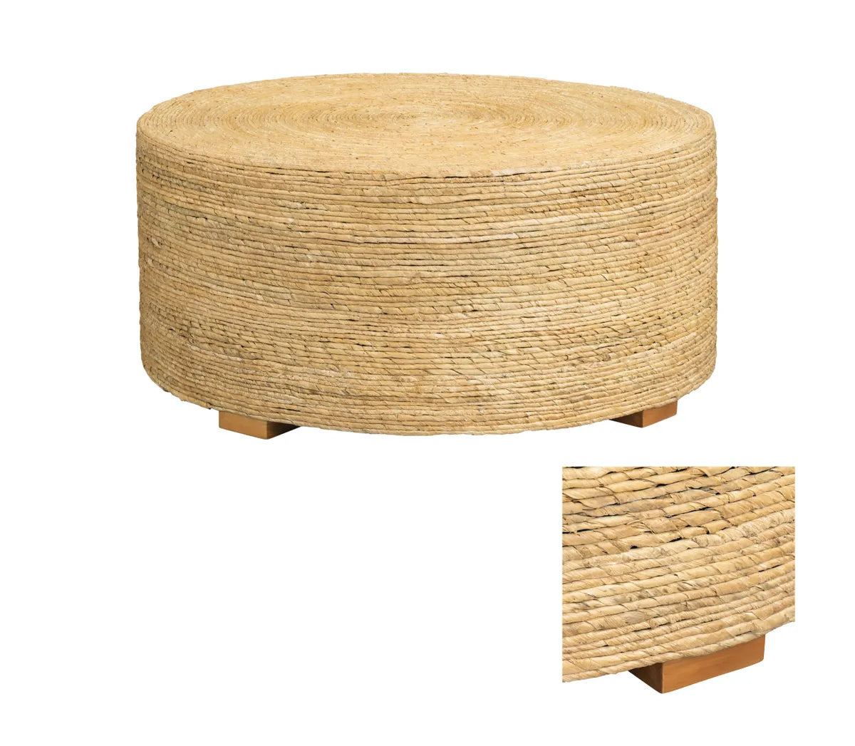 Caribbean Islands Banana Rope Cocktail or Coffee Table