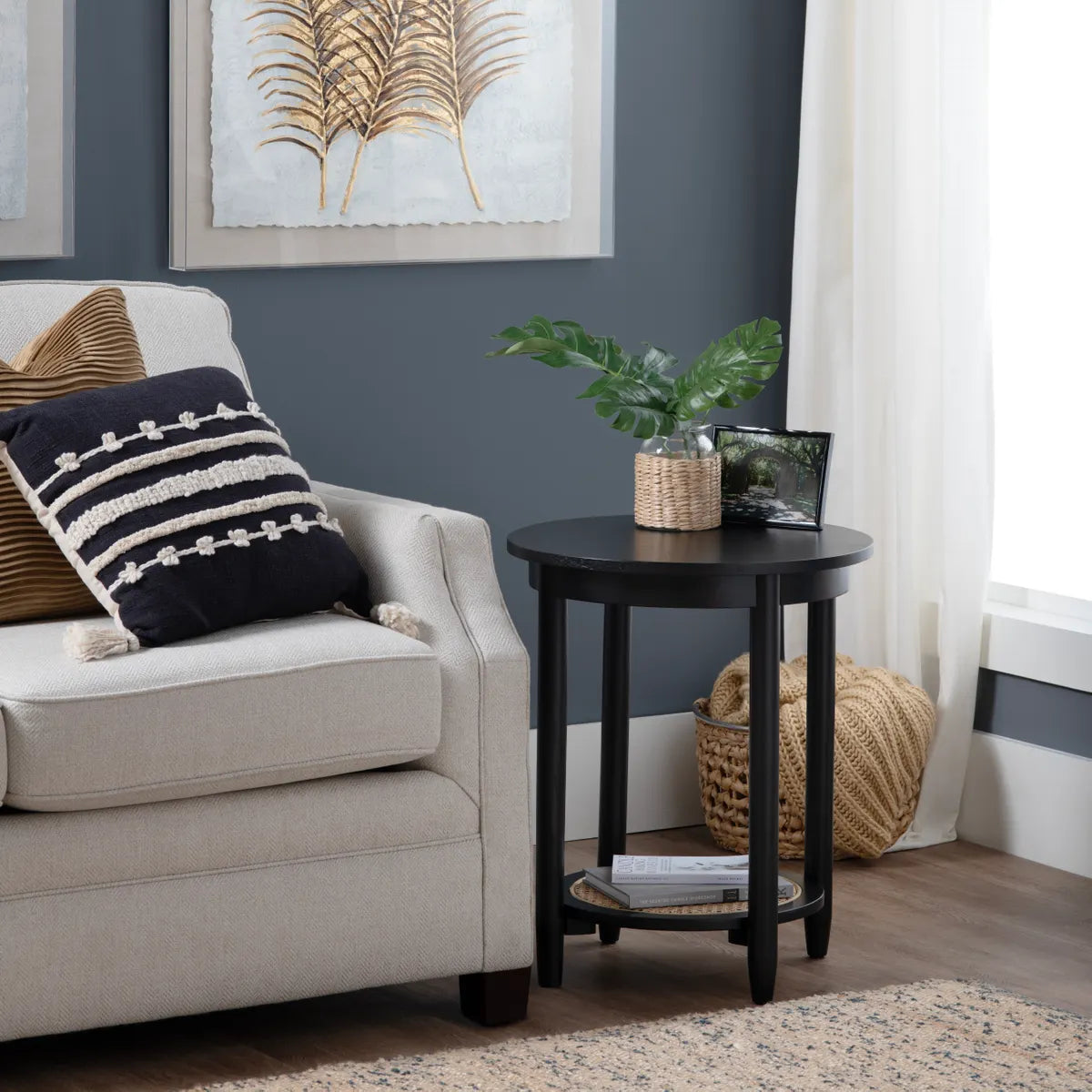 Hastwell End Table (Set of 2) - Round - Solid Wood