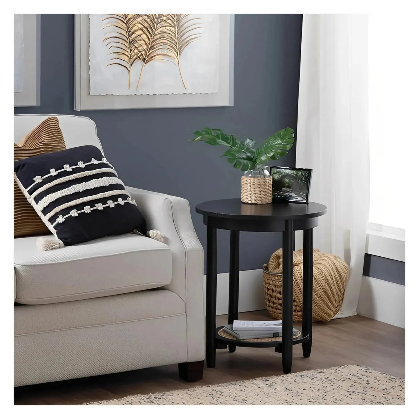 Hastwell End Table (Set of 2) - Round - Solid Wood