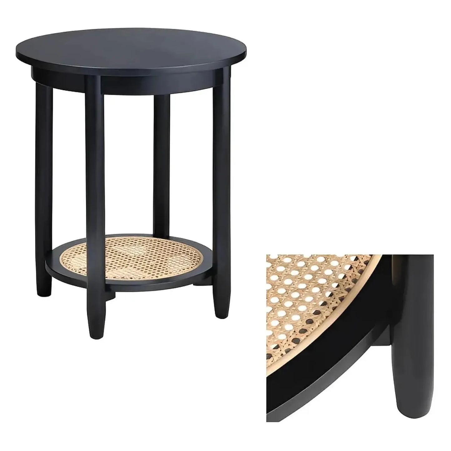 Hastwell End Table (Set of 2) - Round - Solid Wood