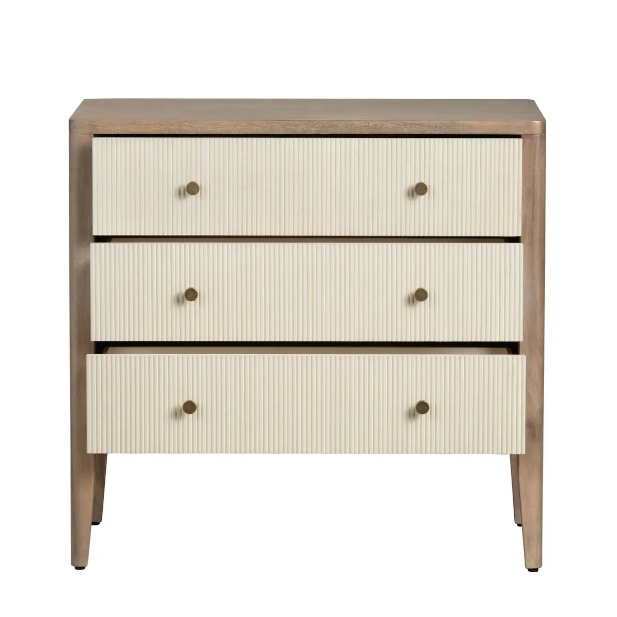 Stockbridge Brown Nightstands (2-Pack), Veneer, Wood, Transitional, tapered legs, solid wood craftsmanship