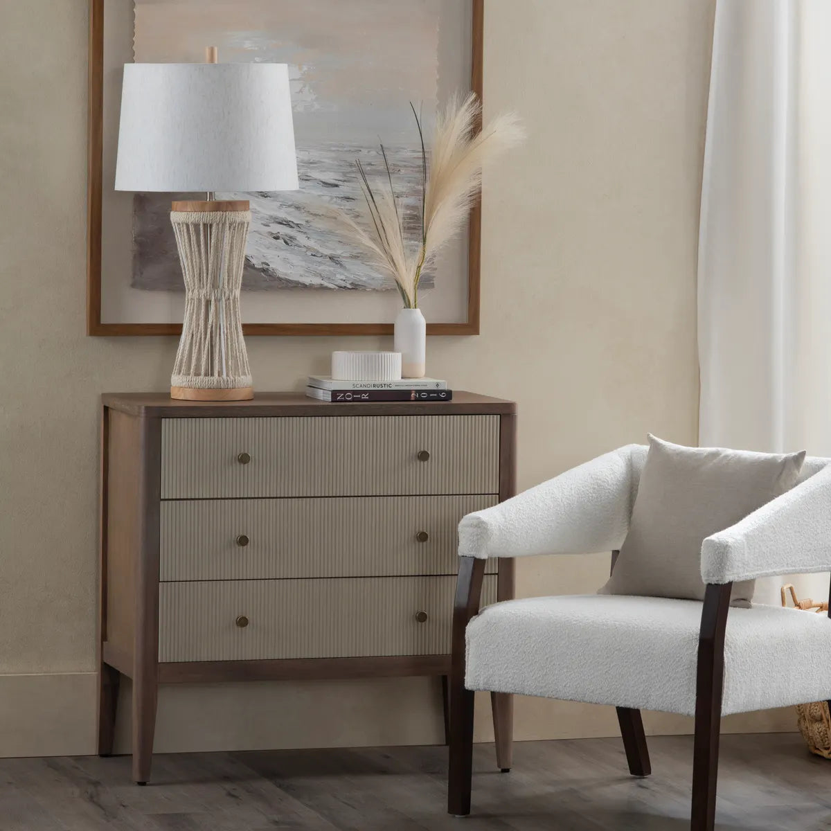 Stockbridge Brown Nightstands (2-Pack), Veneer, Wood, Transitional, tapered legs, solid wood craftsmanship