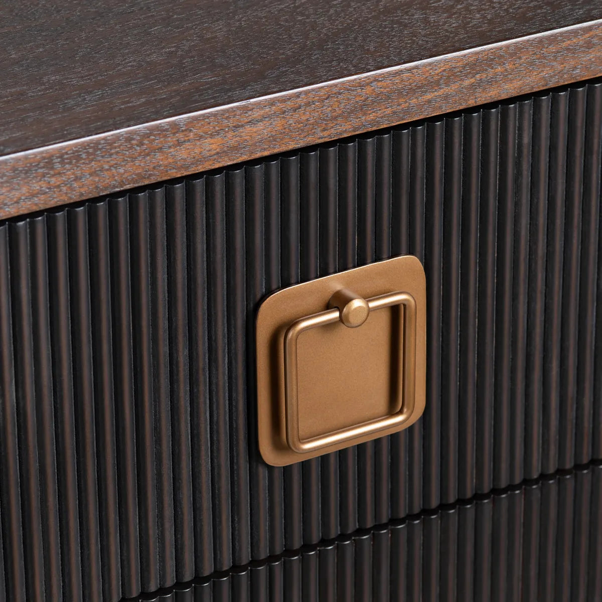 Robilio Black Nightstands (2-Pack), Veneer, Wood, Transitional, tapered legs, solid wood craftsmanship