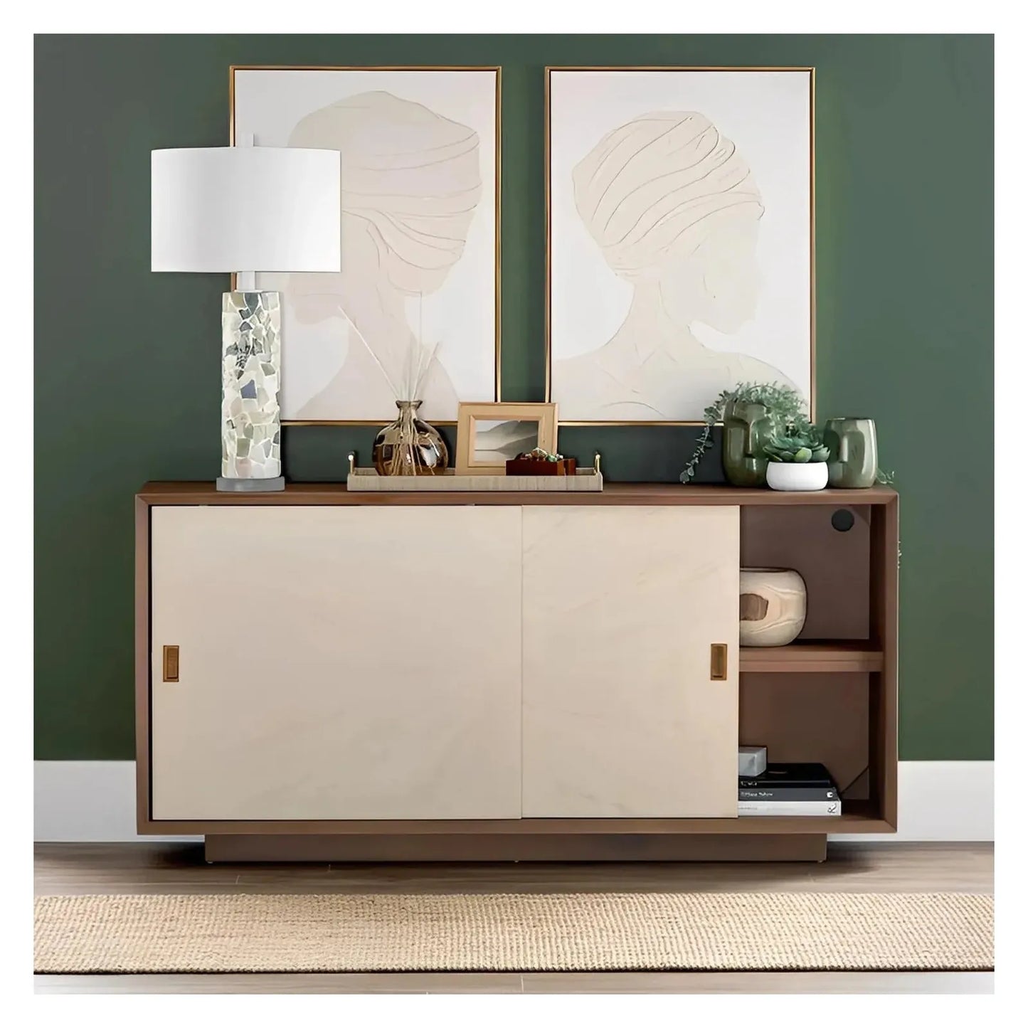 Danesfield Two-Door Sideboard - Brown - Transitional