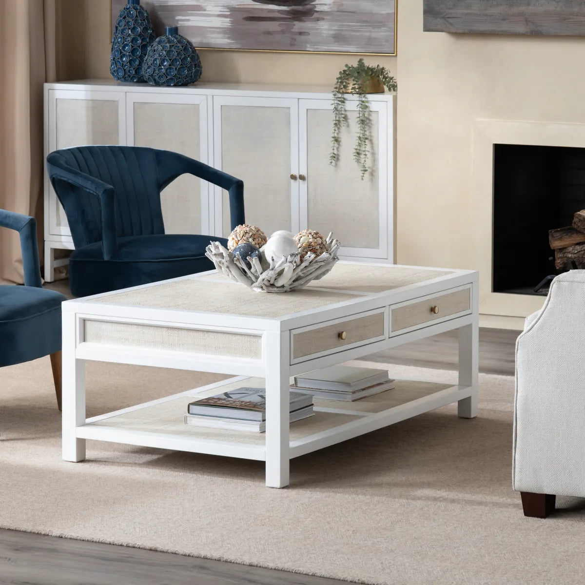 Sky Fair Two-Drawer Cocktail or Coffee Table
