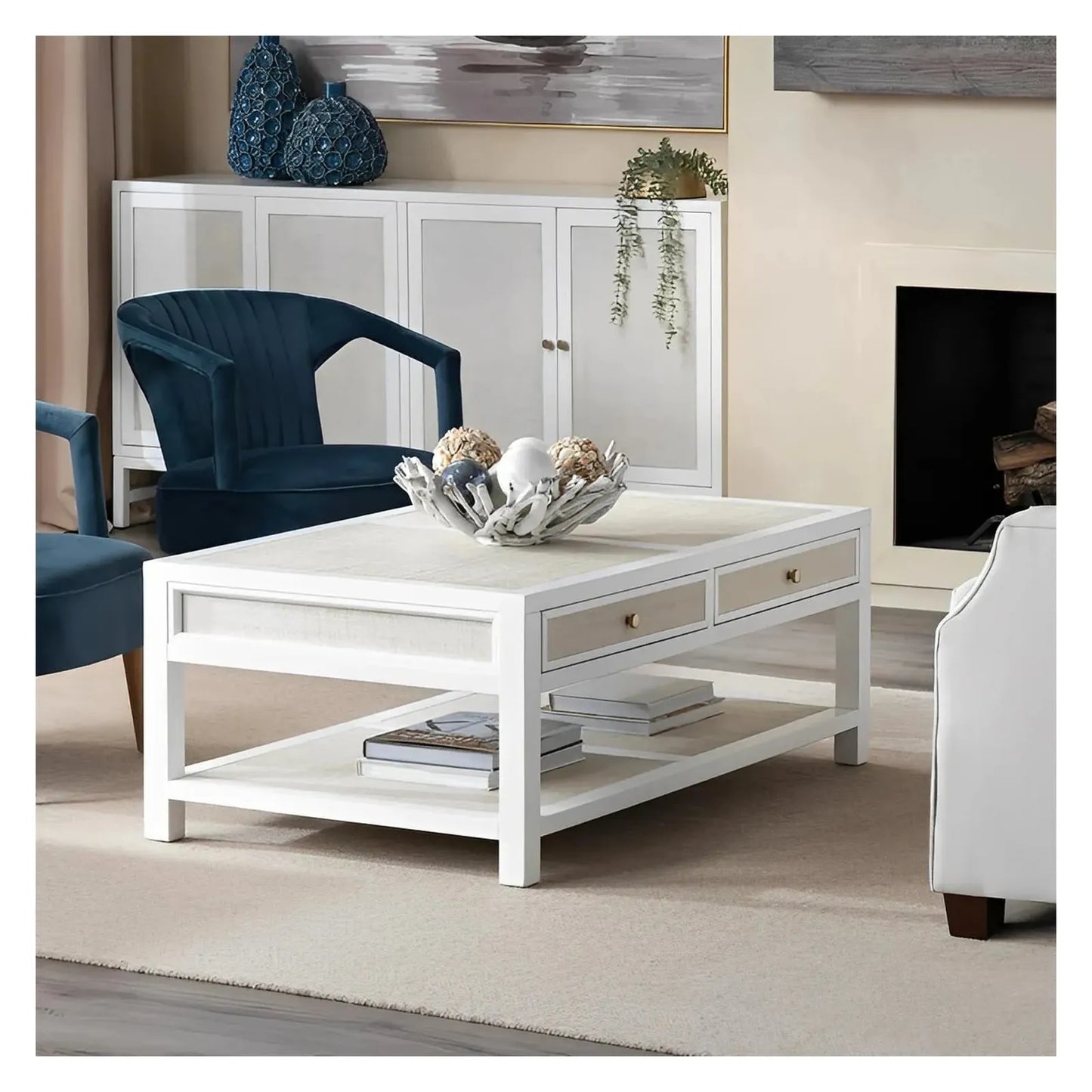 Sky Fair Two-Drawer Cocktail or Coffee Table
