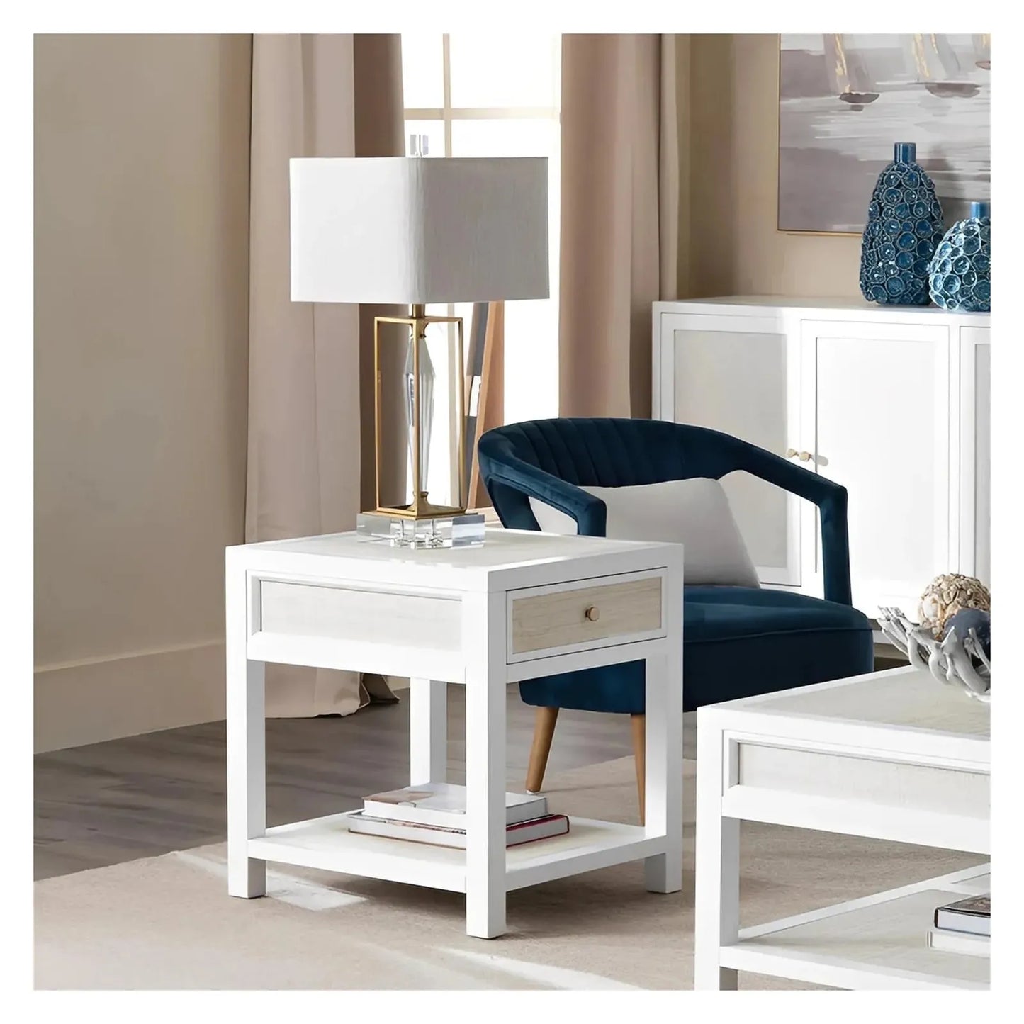 Sky Fair End Table (Set of 2) - Solid Wood - Storage