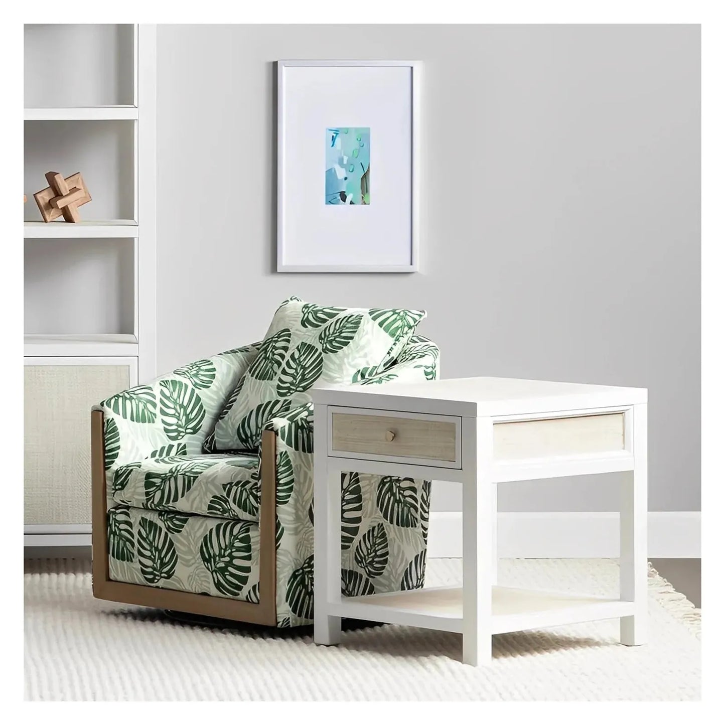 Sky Fair End Table (Set of 2) - Solid Wood - Storage