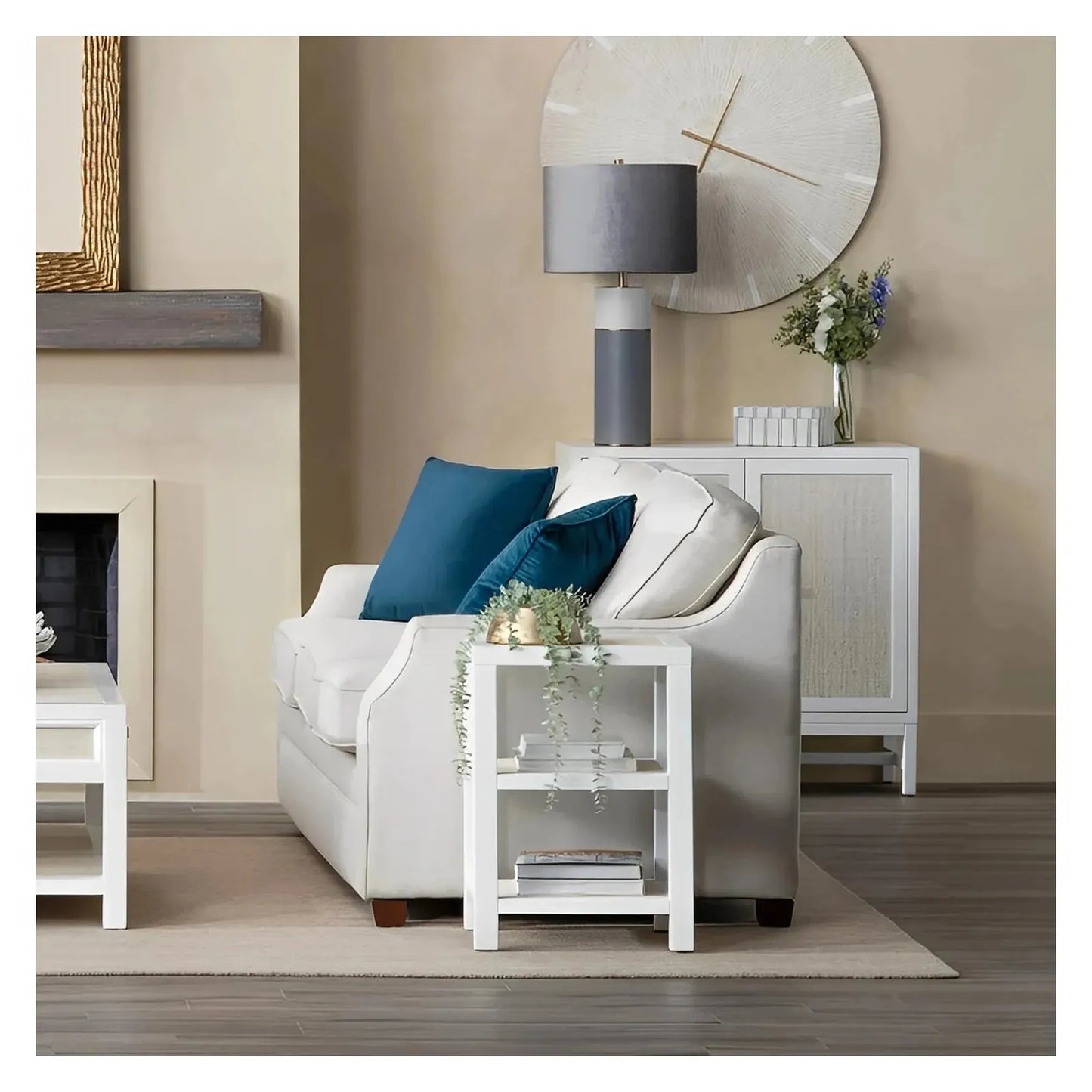 Sky Fair II End Table (Set of 2) - Solid Wood - Storage