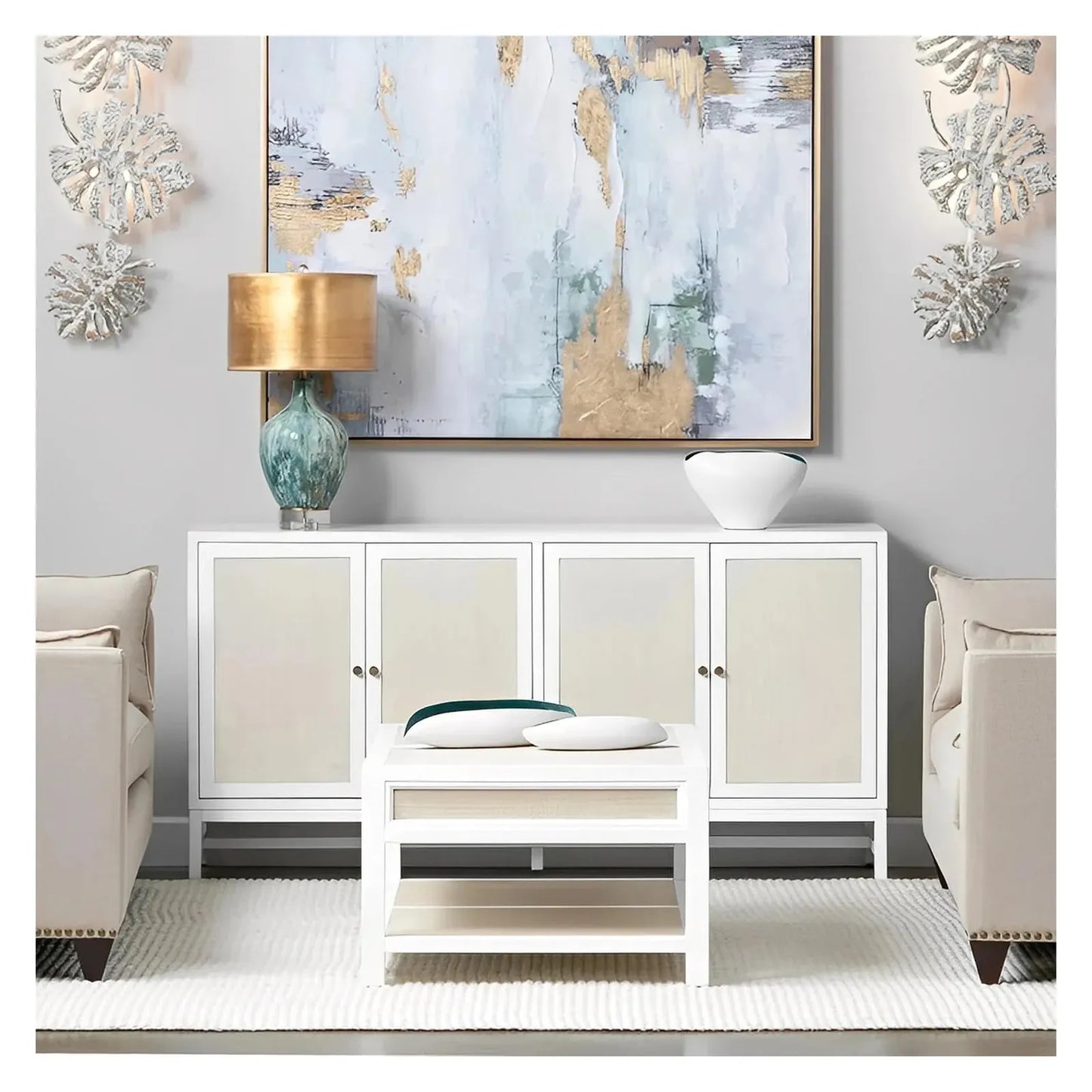 Cresthaven Shores Four-door Sideboard, Buffet, or Credenza | 72 x 16 x 36.25 (in)