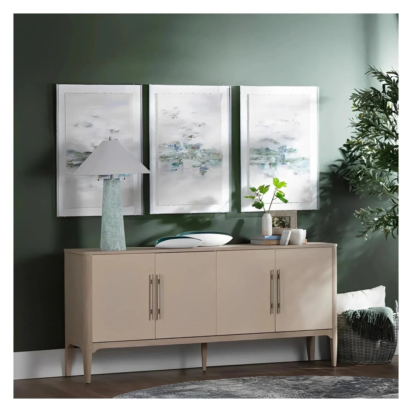 Eastwick Four-Door Sideboard - White - Transitional