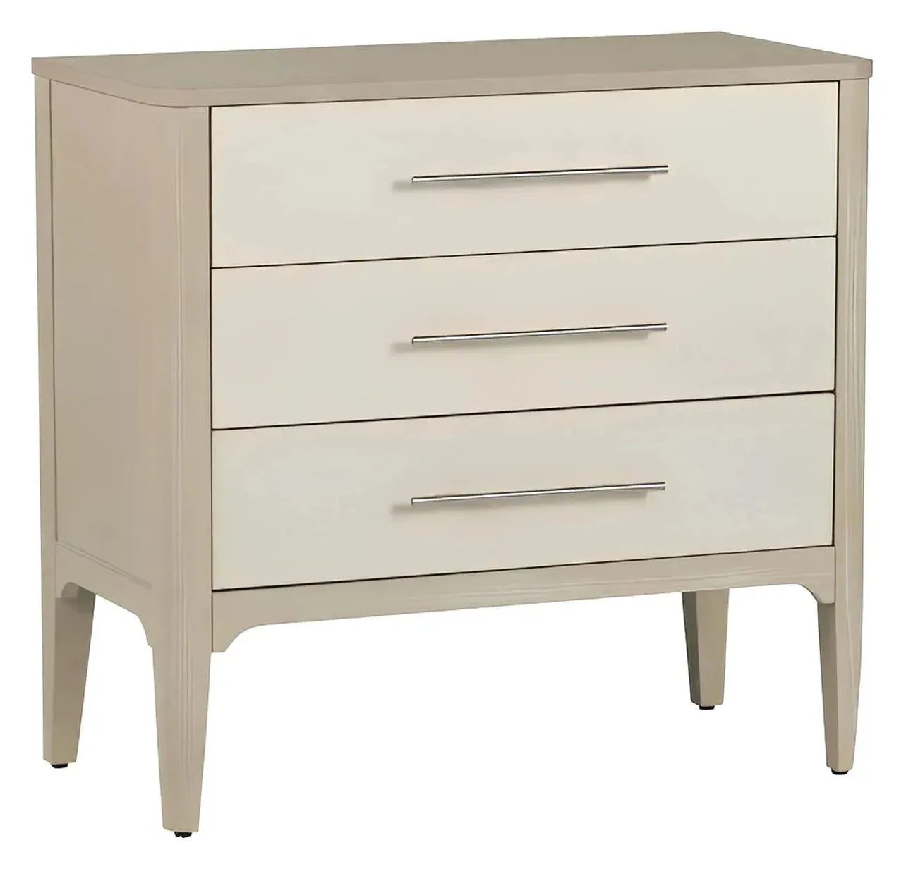 Litchfield White Nightstands (2-Pack), Wood, Transitional, tapered legs, solid wood craftsmanship
