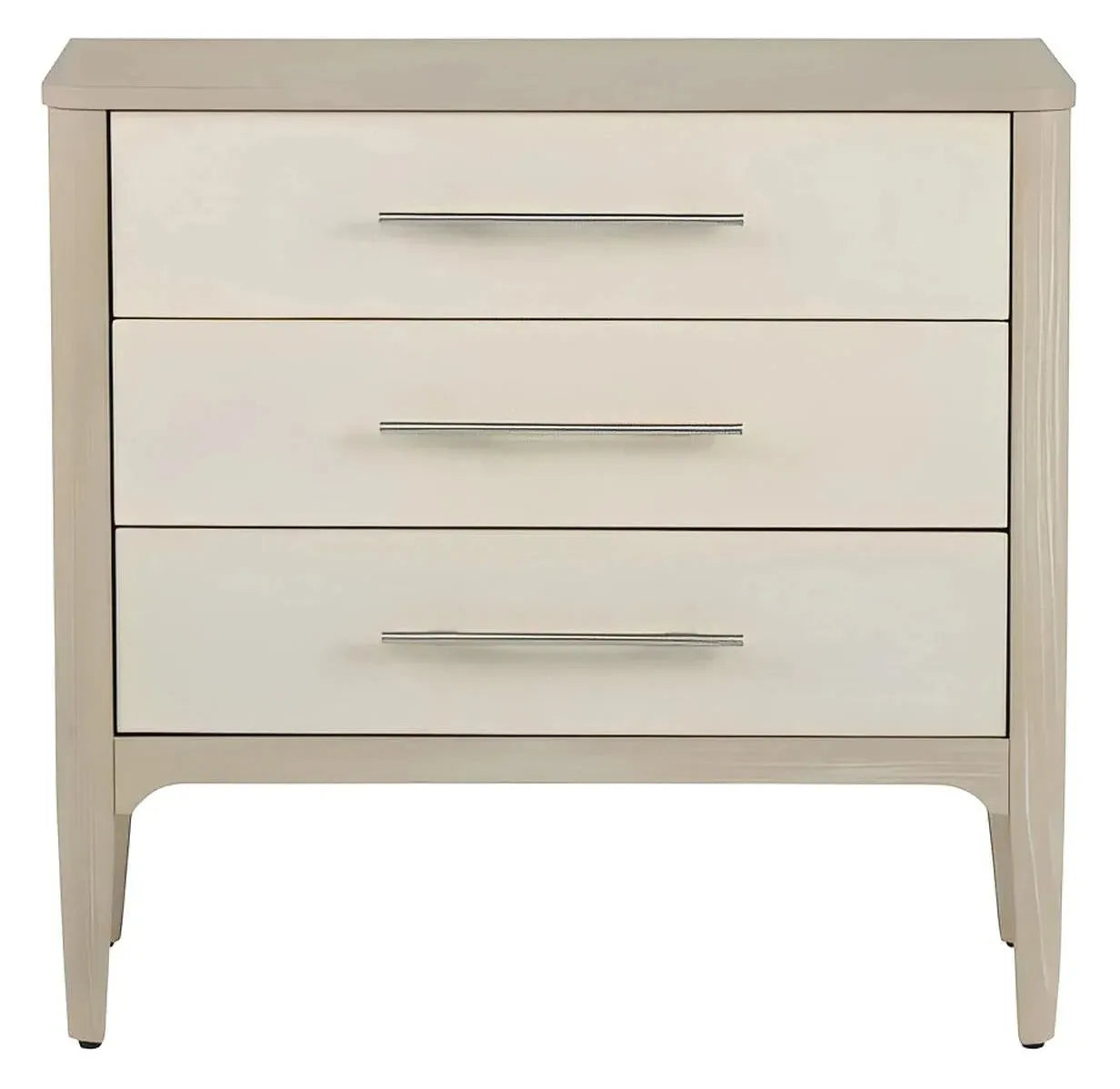 Litchfield White Nightstands (2-Pack), Wood, Transitional, tapered legs, solid wood craftsmanship