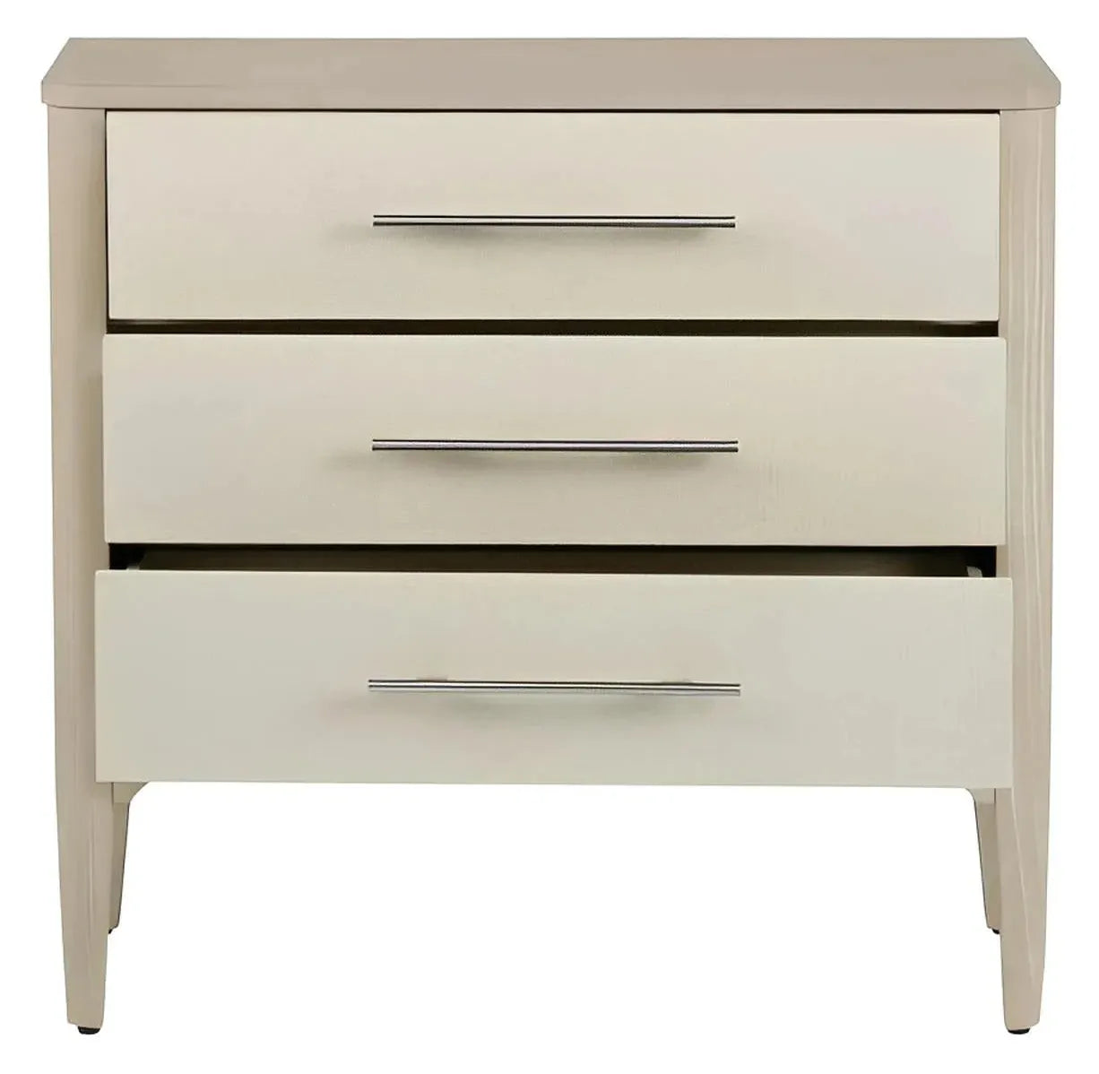 Litchfield White Nightstands (2-Pack), Wood, Transitional, tapered legs, solid wood craftsmanship