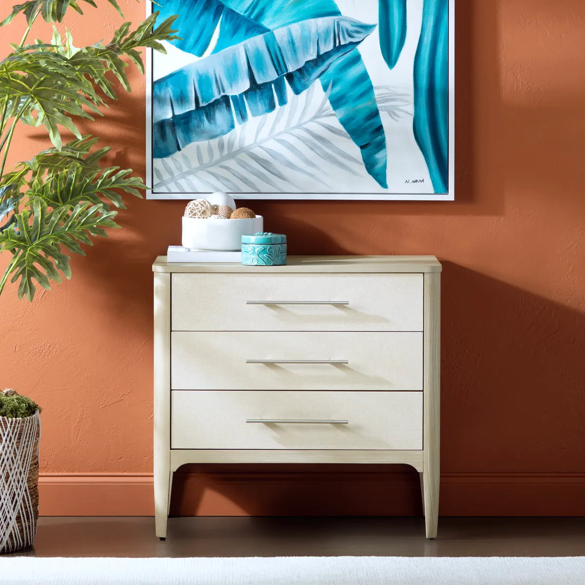 Litchfield White Nightstands (2-Pack), Wood, Transitional, tapered legs, solid wood craftsmanship