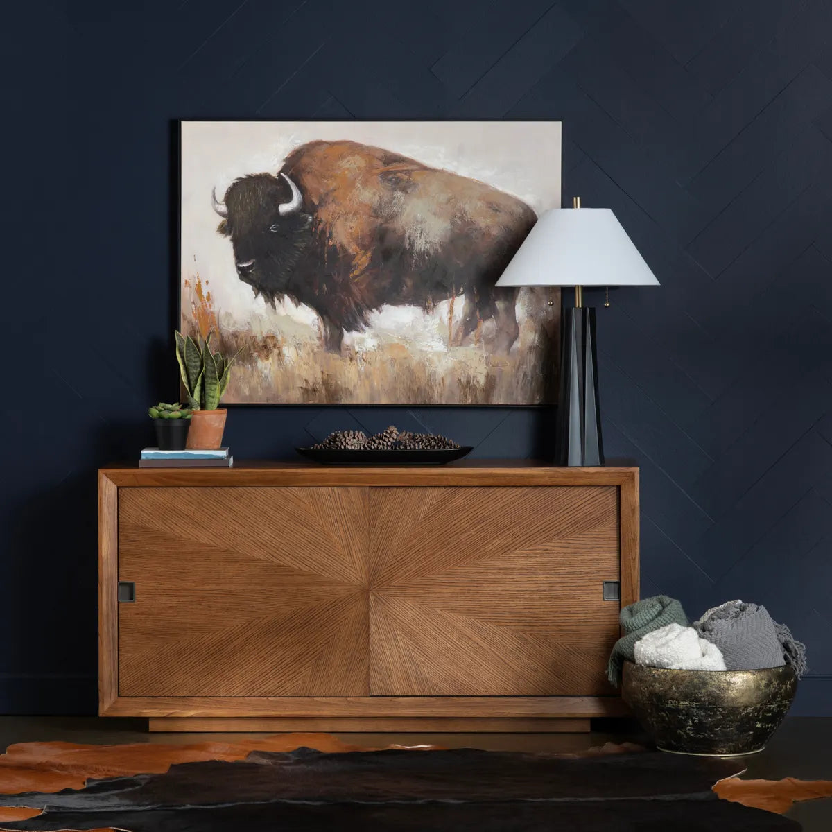 Dover Two-door Sideboard, Buffet, or Credenza | 65 x 15 x 32 (in)