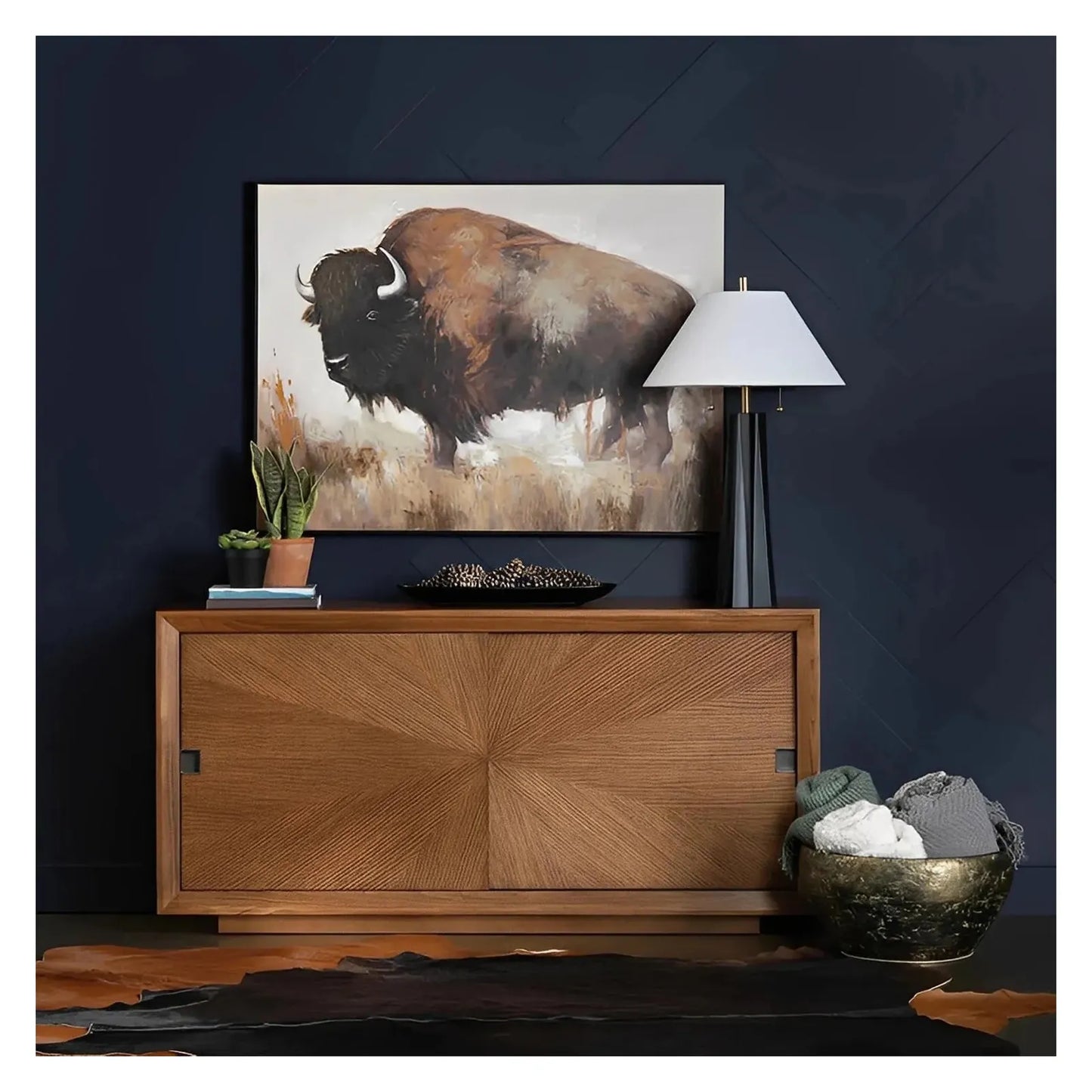 Dover Two-door Sideboard, Buffet, or Credenza | 65 x 15 x 32 (in)