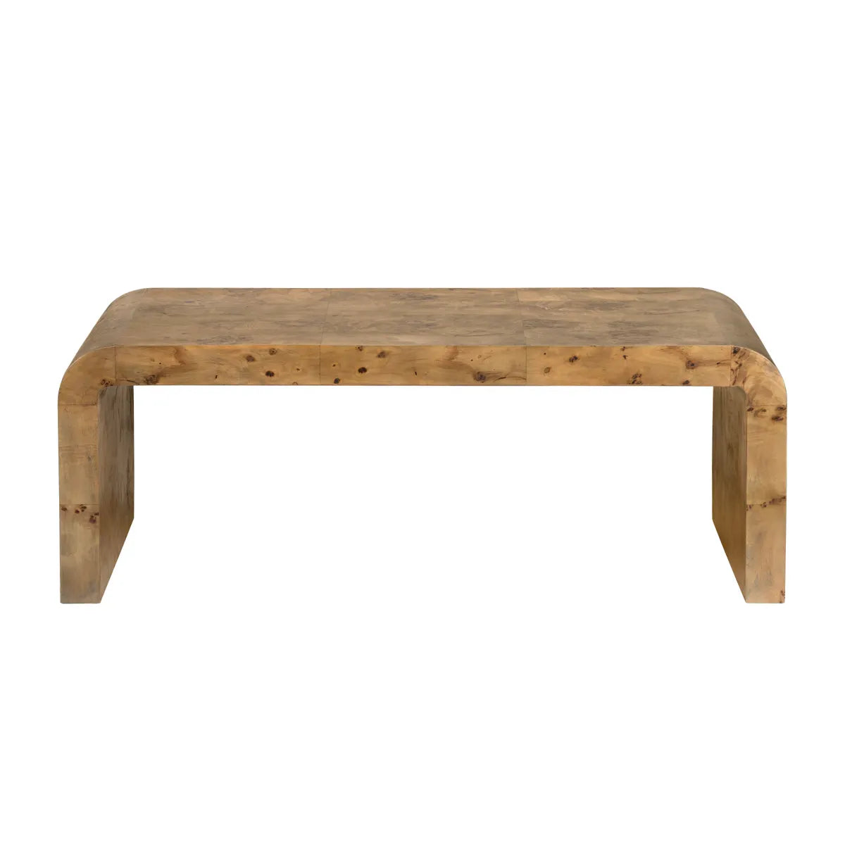 Dawson Waterfall Burl Cocktail or Coffee Table