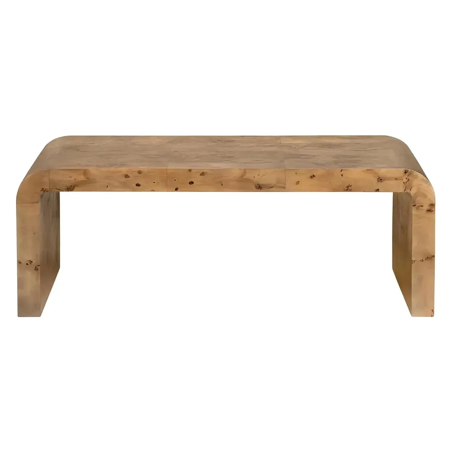 Dawson Waterfall Burl Cocktail or Coffee Table