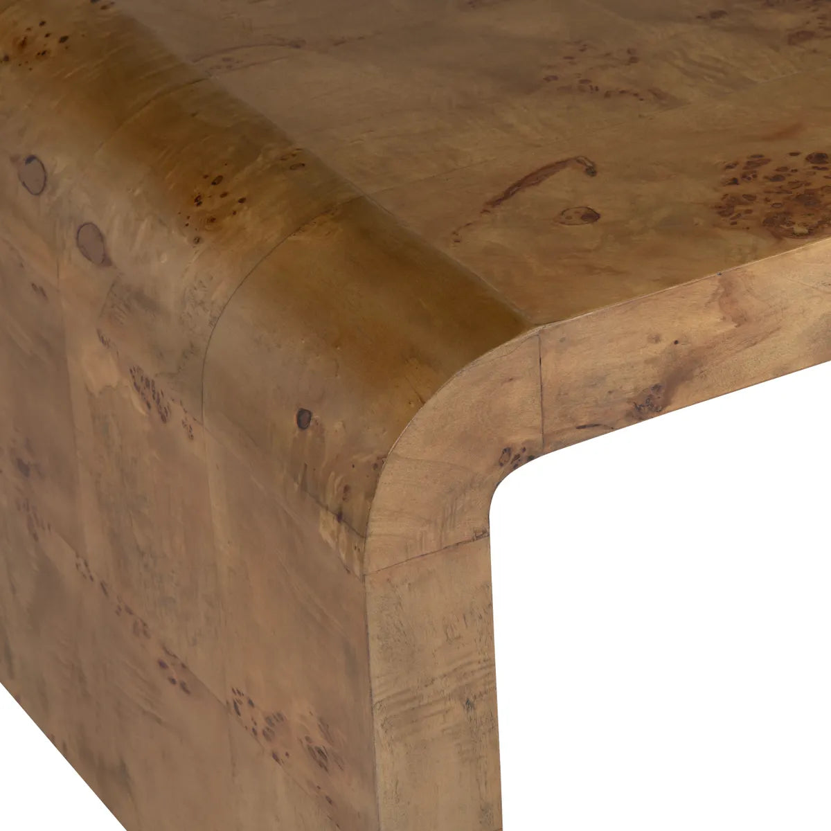 Dawson Waterfall Burl Cocktail or Coffee Table