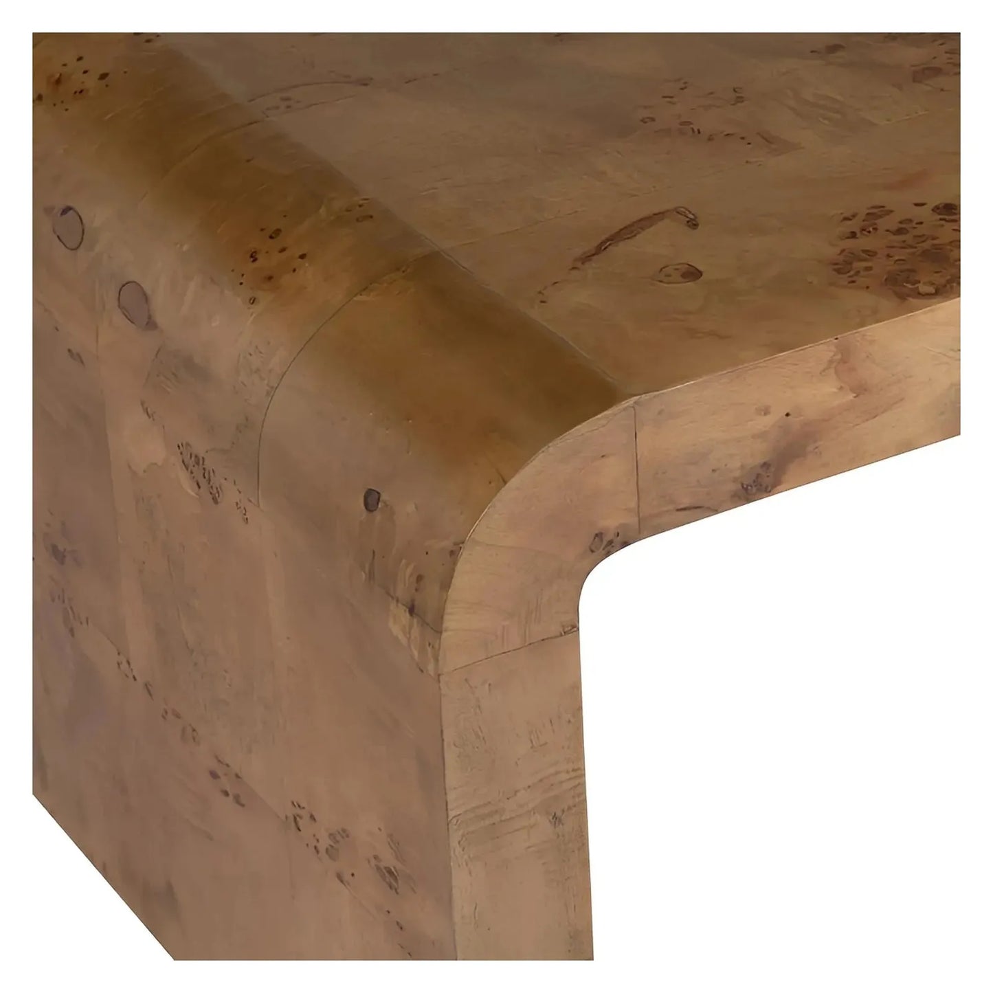Dawson Waterfall Burl Cocktail or Coffee Table