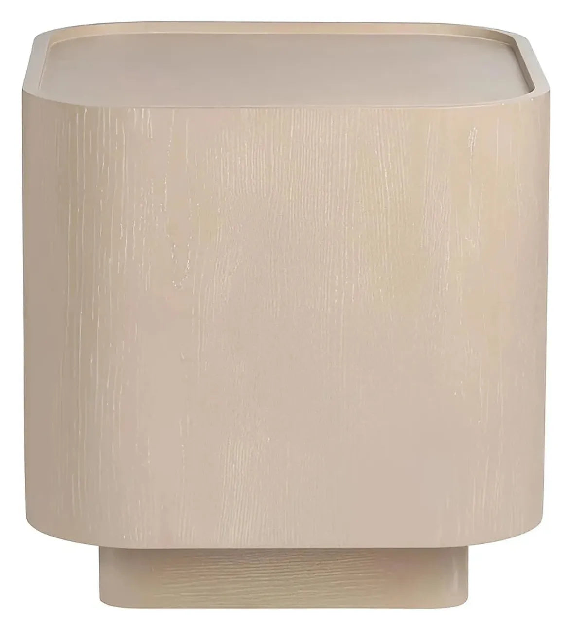 Langley Square Curved Edge End Table – Plinth Base (Set of 2)