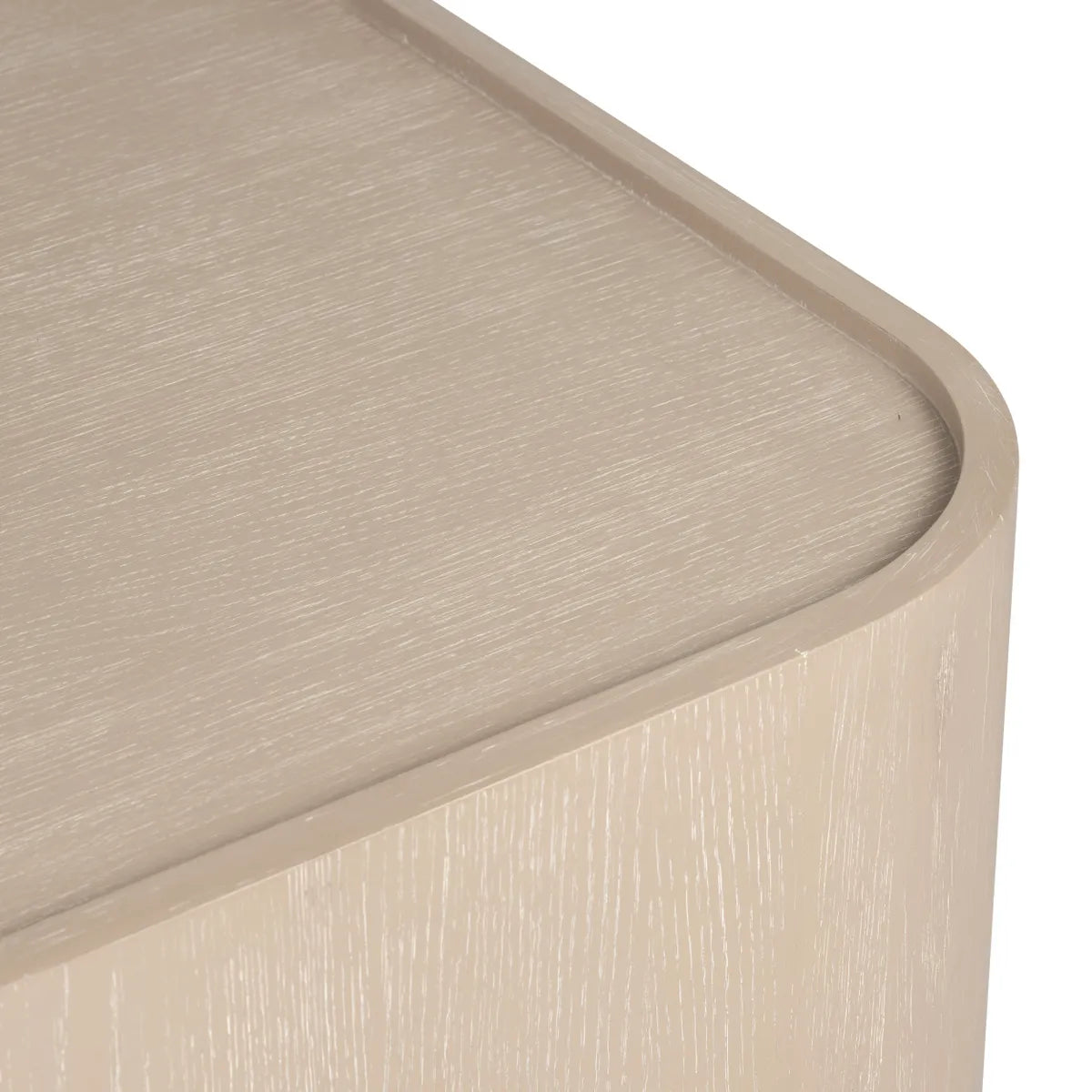 Langley Square Curved Edge End Table – Plinth Base (Set of 2)