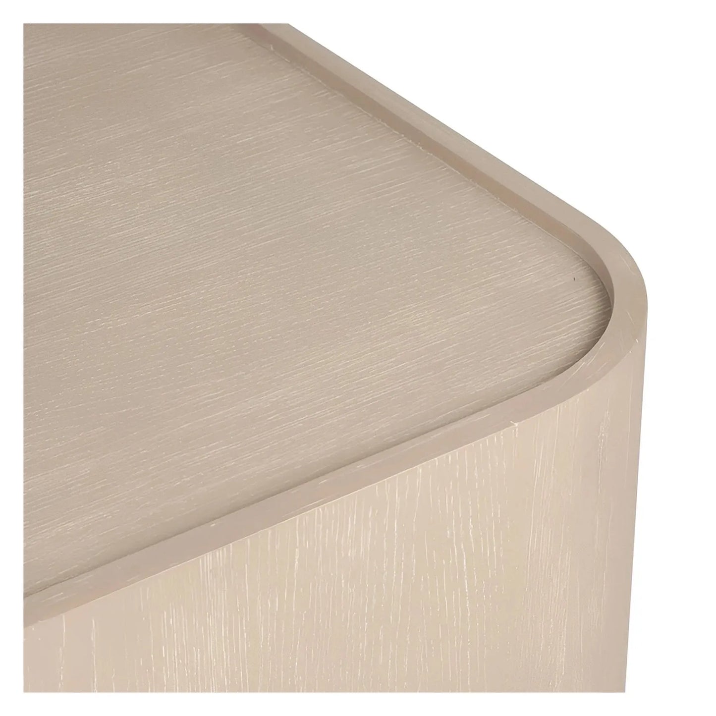 Langley Square Curved Edge End Table – Plinth Base (Set of 2)
