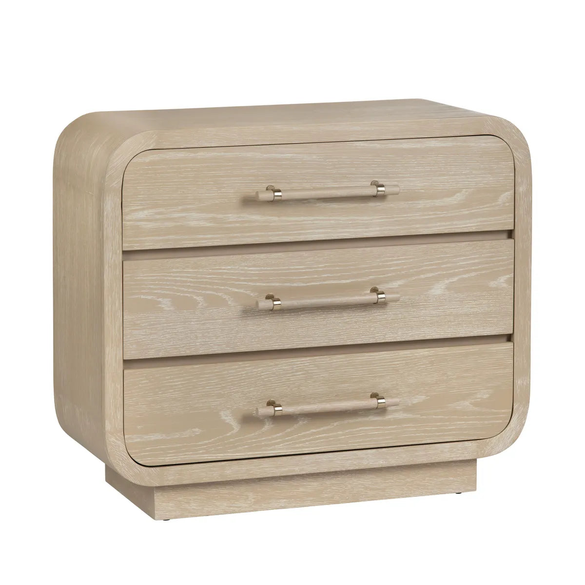 Watkins Glen Natural Nightstands (2-Pack) Coastal, Transitional, tapered legs, felt-lined top drawers