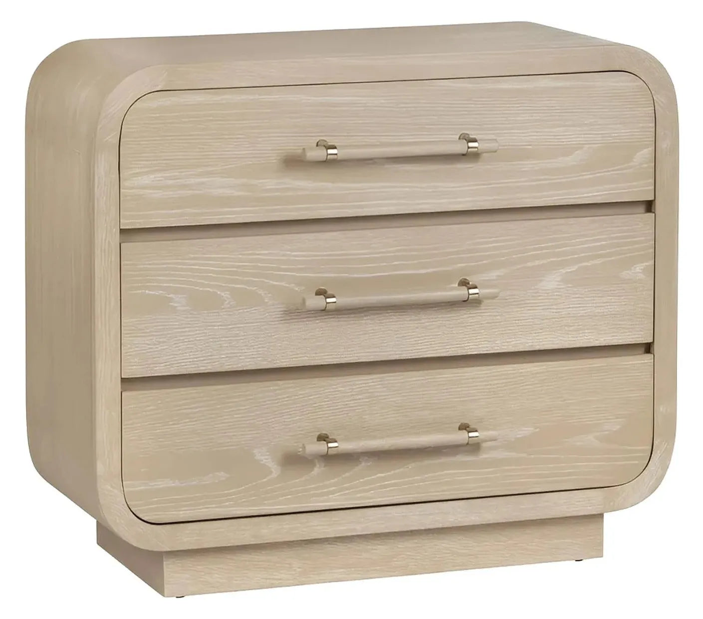 Watkins Glen Natural Nightstands (2-Pack) Coastal, Transitional, tapered legs, felt-lined top drawers