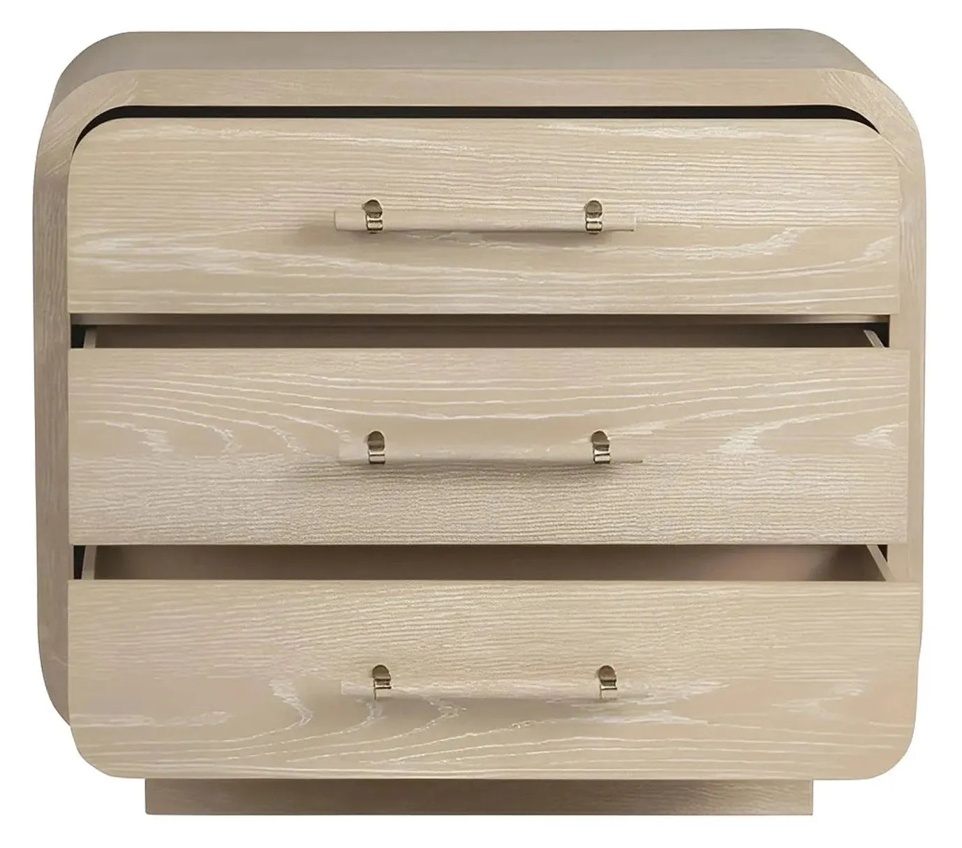 Watkins Glen Natural Nightstands (2-Pack) Coastal, Transitional, tapered legs, felt-lined top drawers