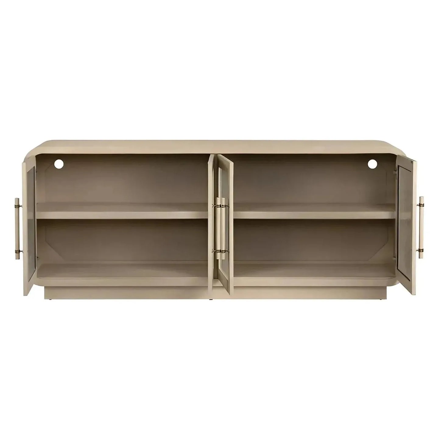 Juniper Ridge Four-Door Cabinet - Natural - Coastal, Transitional