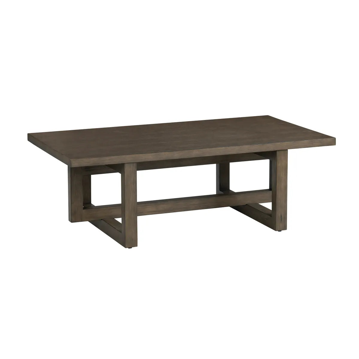 Radcliffe Rectangle Wood Cross-Base Cocktail or Coffee Table