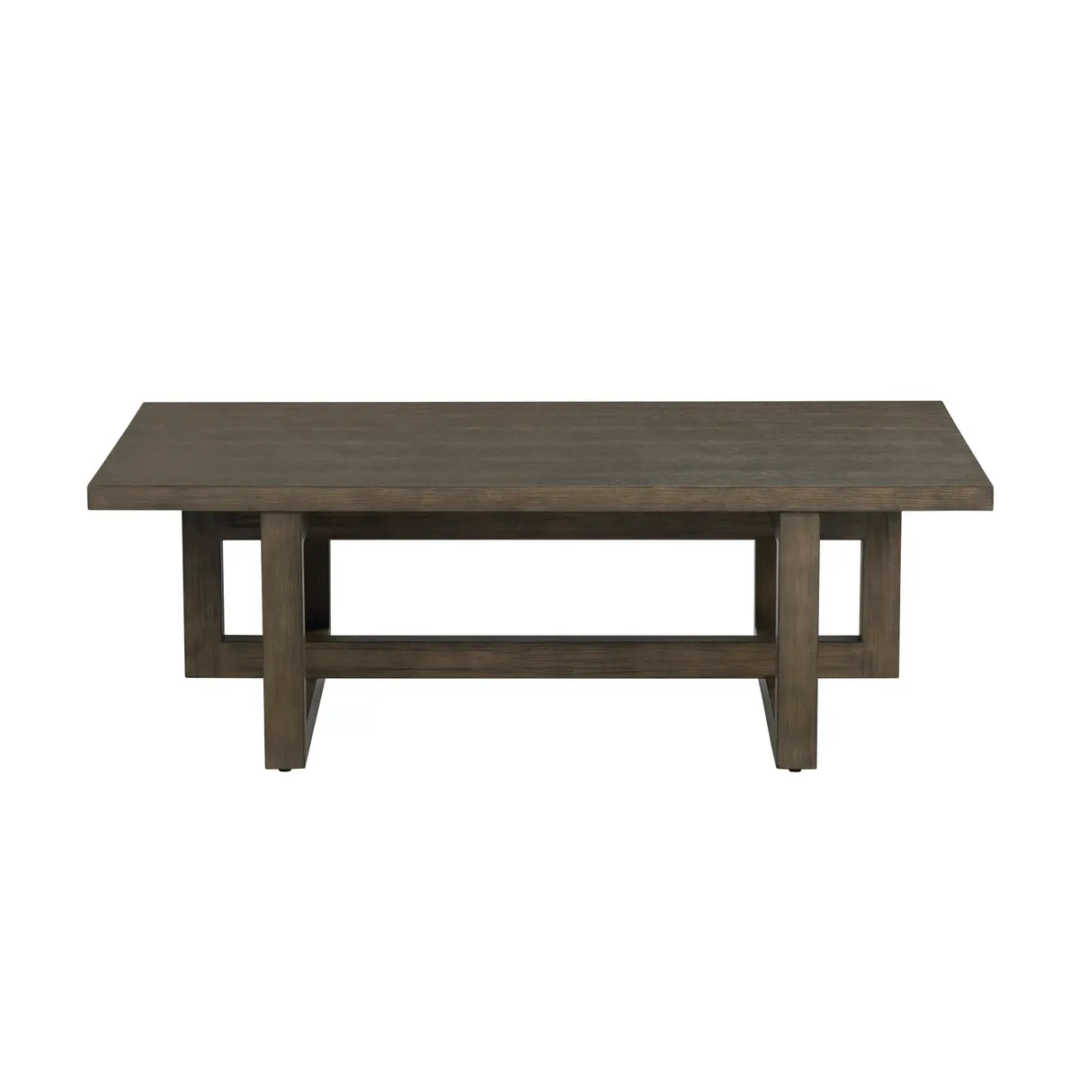 Radcliffe Rectangle Wood Cross-Base Cocktail or Coffee Table