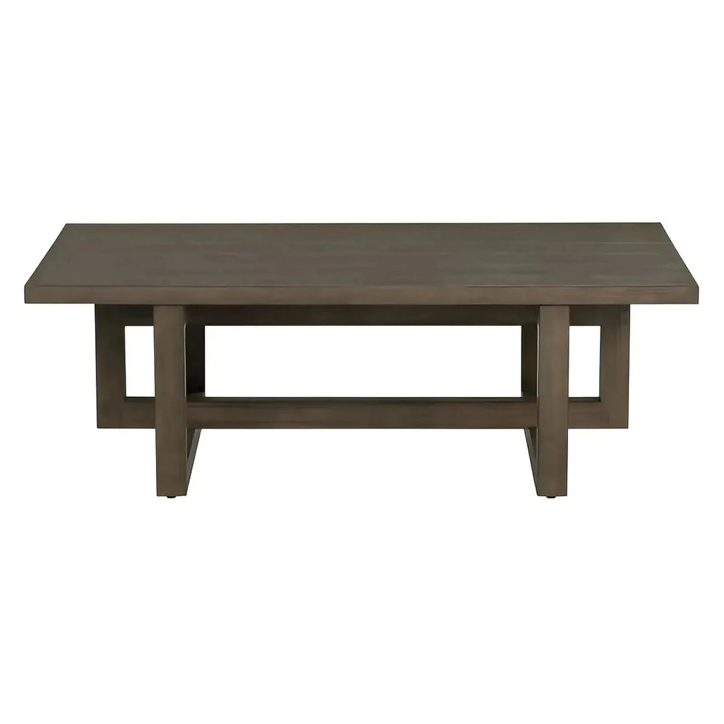 Radcliffe Rectangle Wood Cross-Base Cocktail or Coffee Table