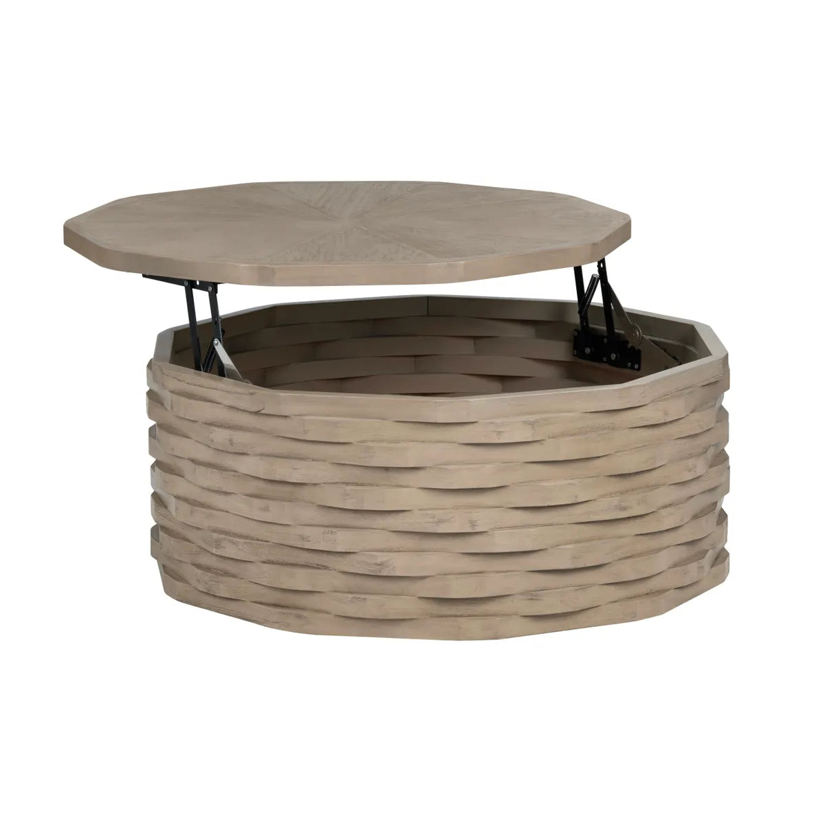 Wyndham Lift-Top Round Storage Cocktail or Coffee Table