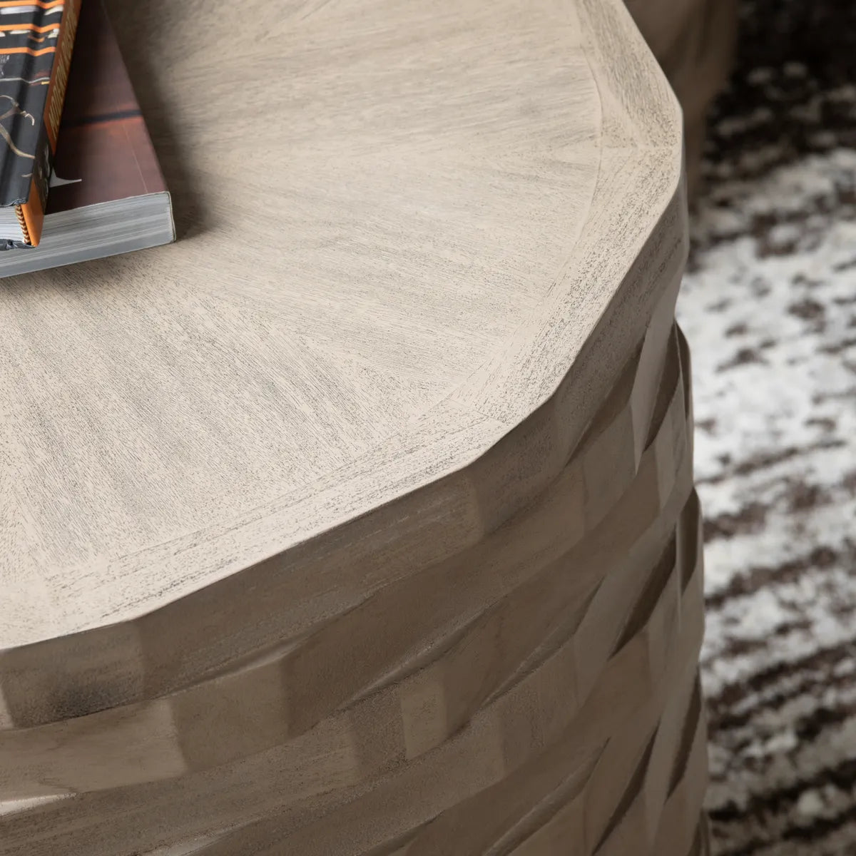 Wyndham Lift-Top Round Storage Cocktail or Coffee Table
