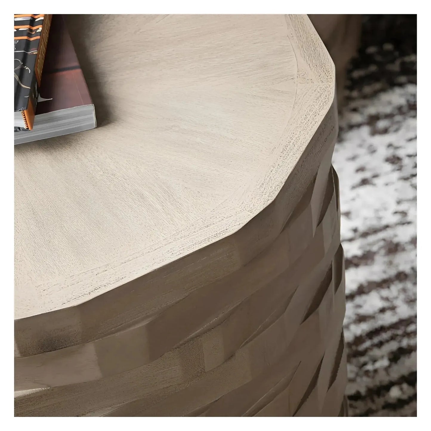 Wyndham Lift-Top Round Storage Cocktail or Coffee Table