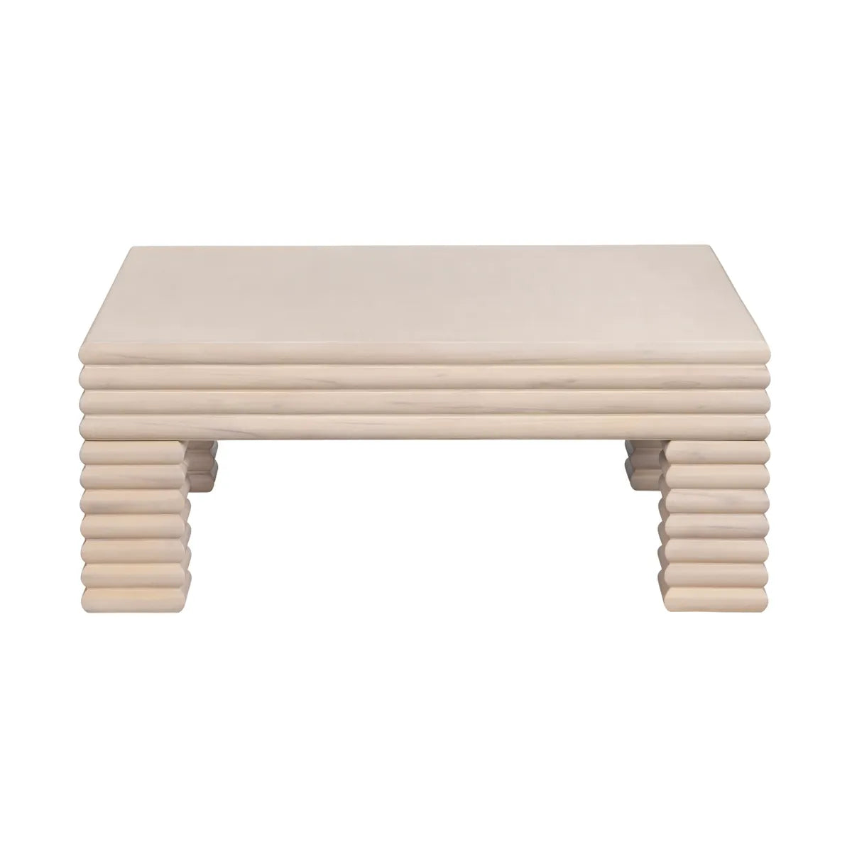 Wellington Ribbed Leg Square Cocktail or Coffee Table