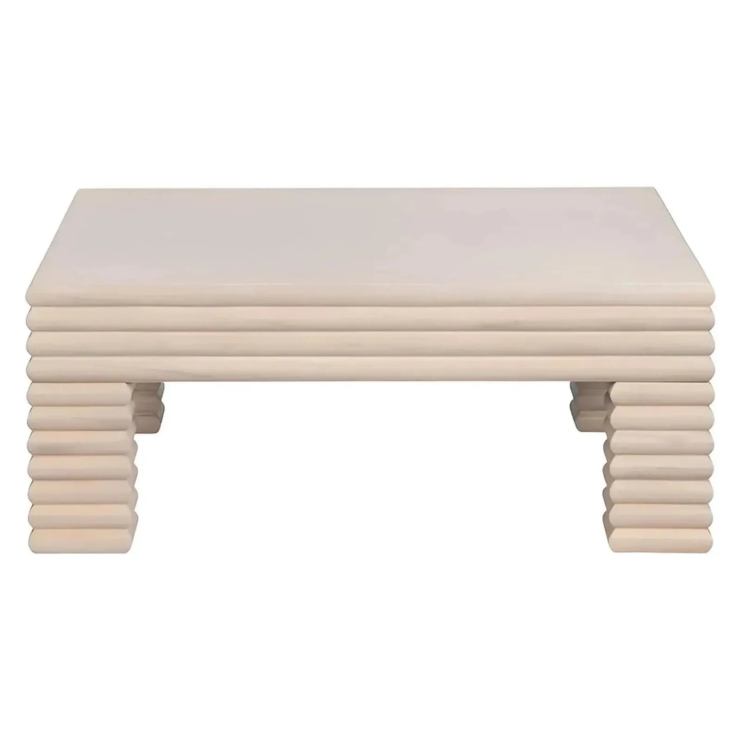 Wellington Ribbed Leg Square Cocktail or Coffee Table