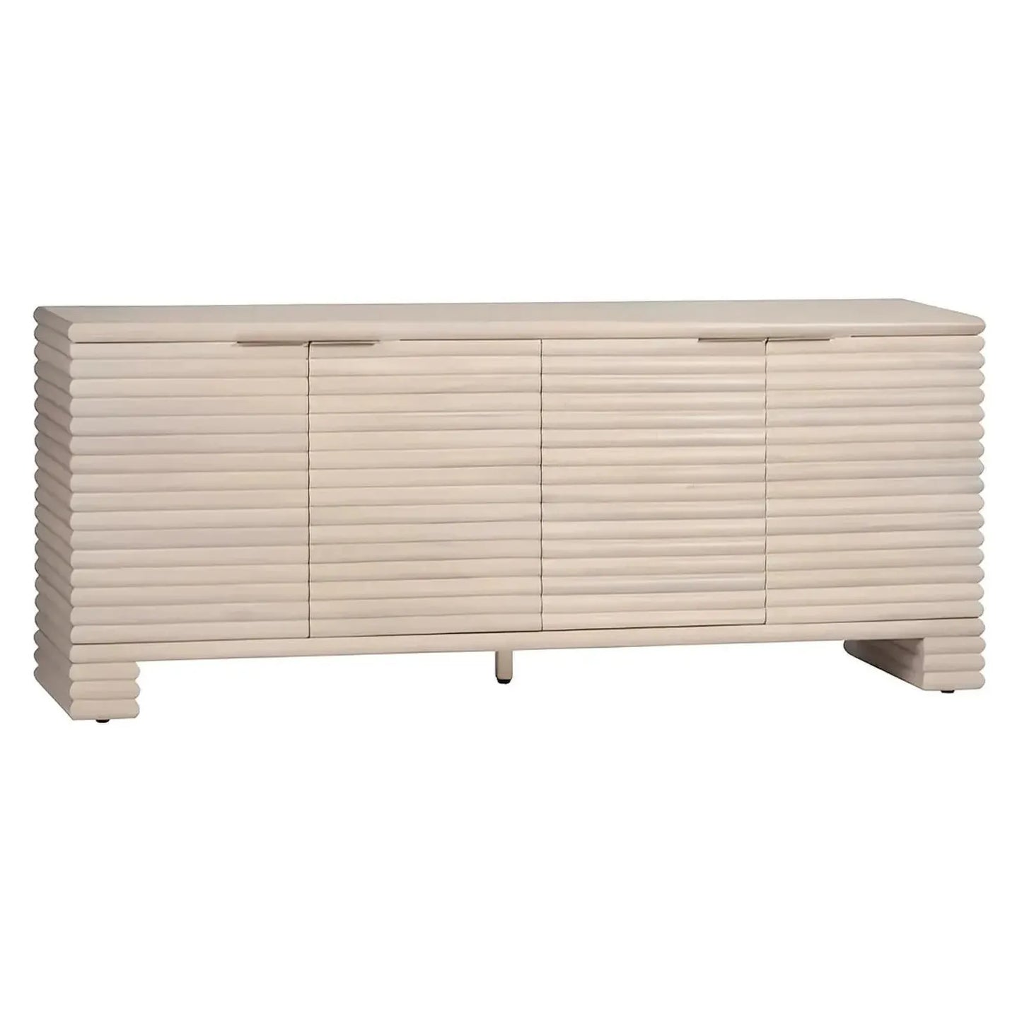 Mapleglen Four-Door Cabinet - Natural - Coastal, Transitional